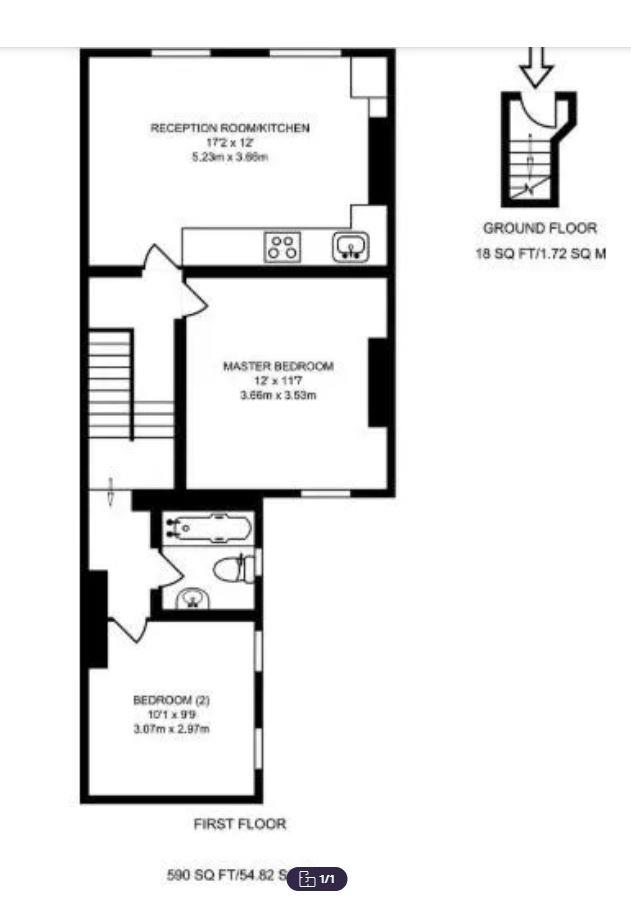 2A, Ravenshurst Avenue, London floorplan