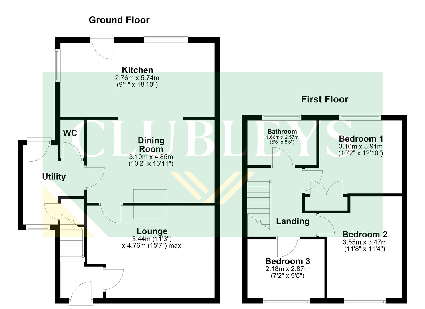 21, The Oval, Brough floorplan