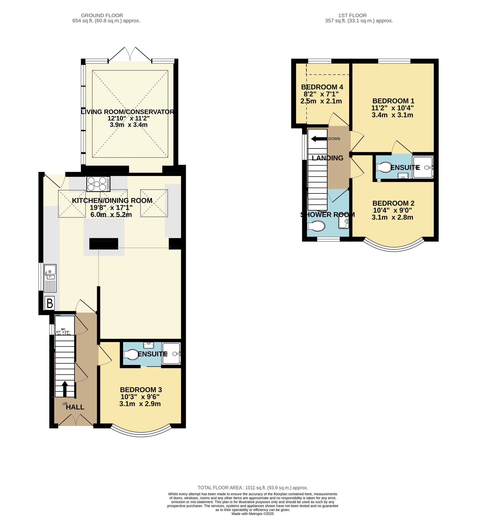 27 Lansdowne Road, Taunton floorplan