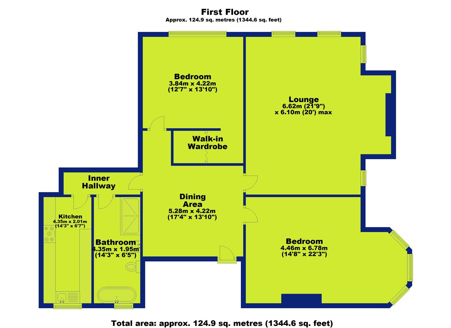 Flat 2 Adam House, Clumber Road East, Nottingham floorplan