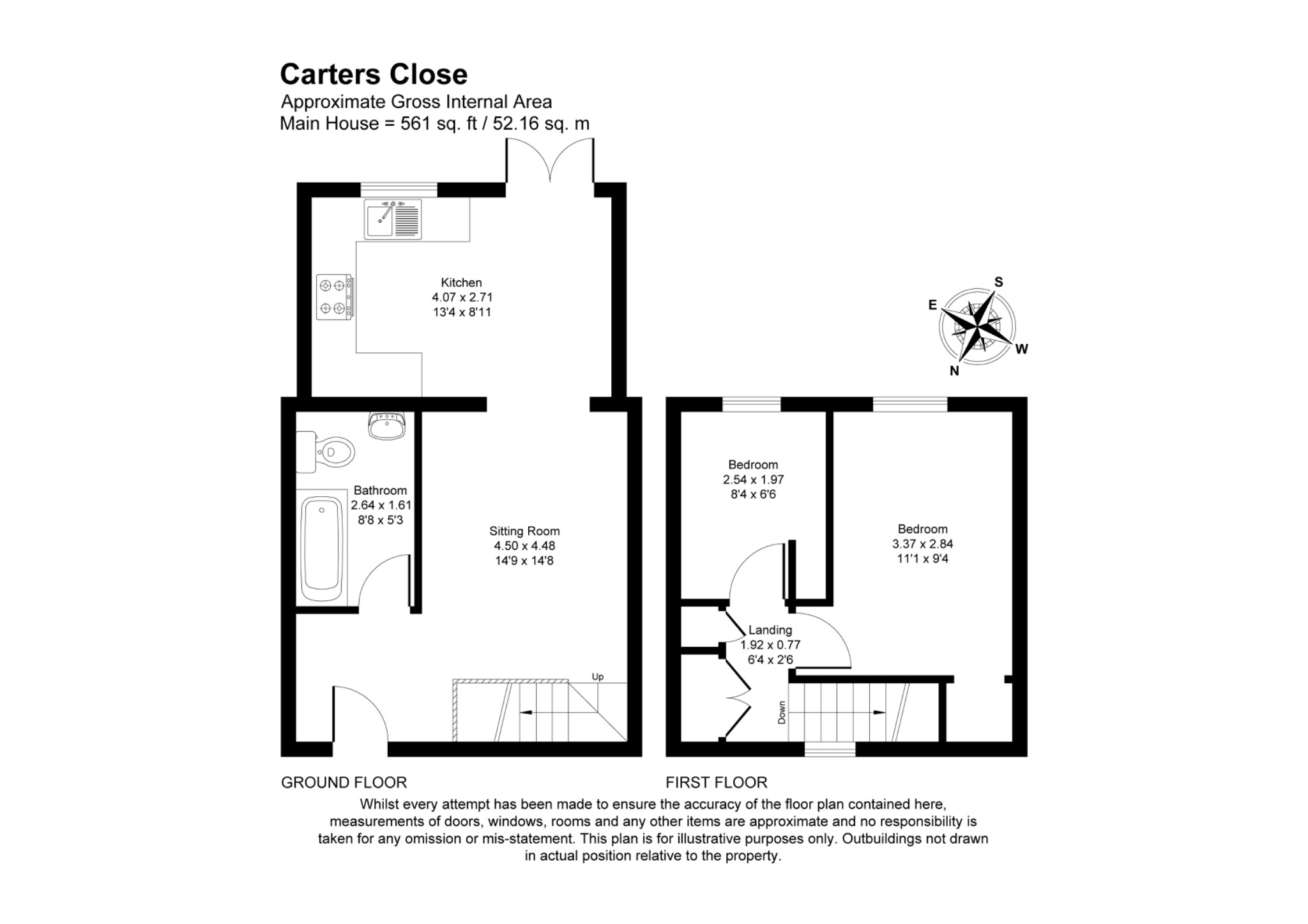 37 Carters Close, Stevenage, Hertfordshire floorplan