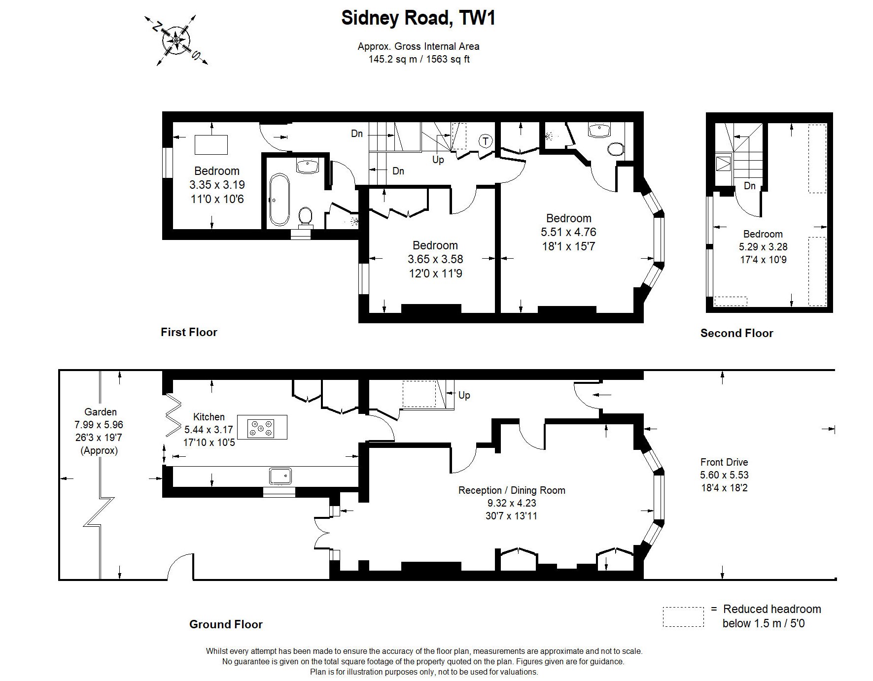 4 Bedrooms Semi-detached house to rent in Sidney Road, St Margarets TW1