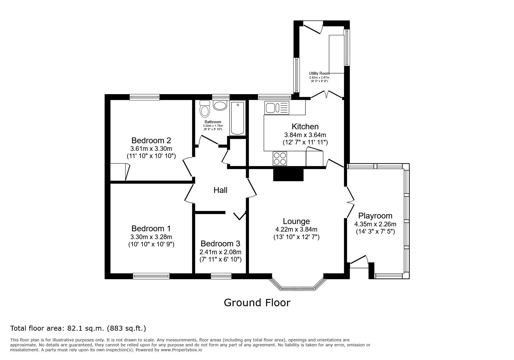 Fieldings, Stoneheap Road, East Studdal floorplan