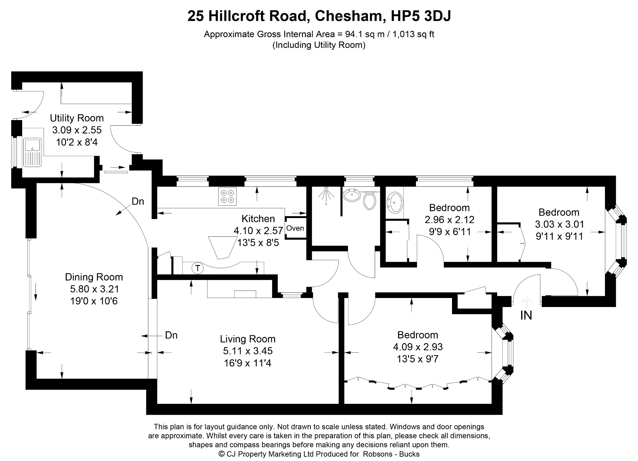 25 Hillcroft Road, Chesham floorplan