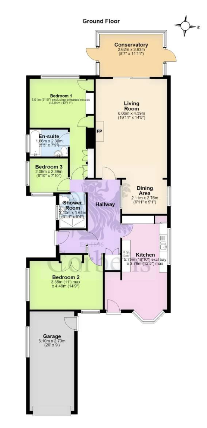Glenview, Haycrafts Lane, Harmans Cross floorplan