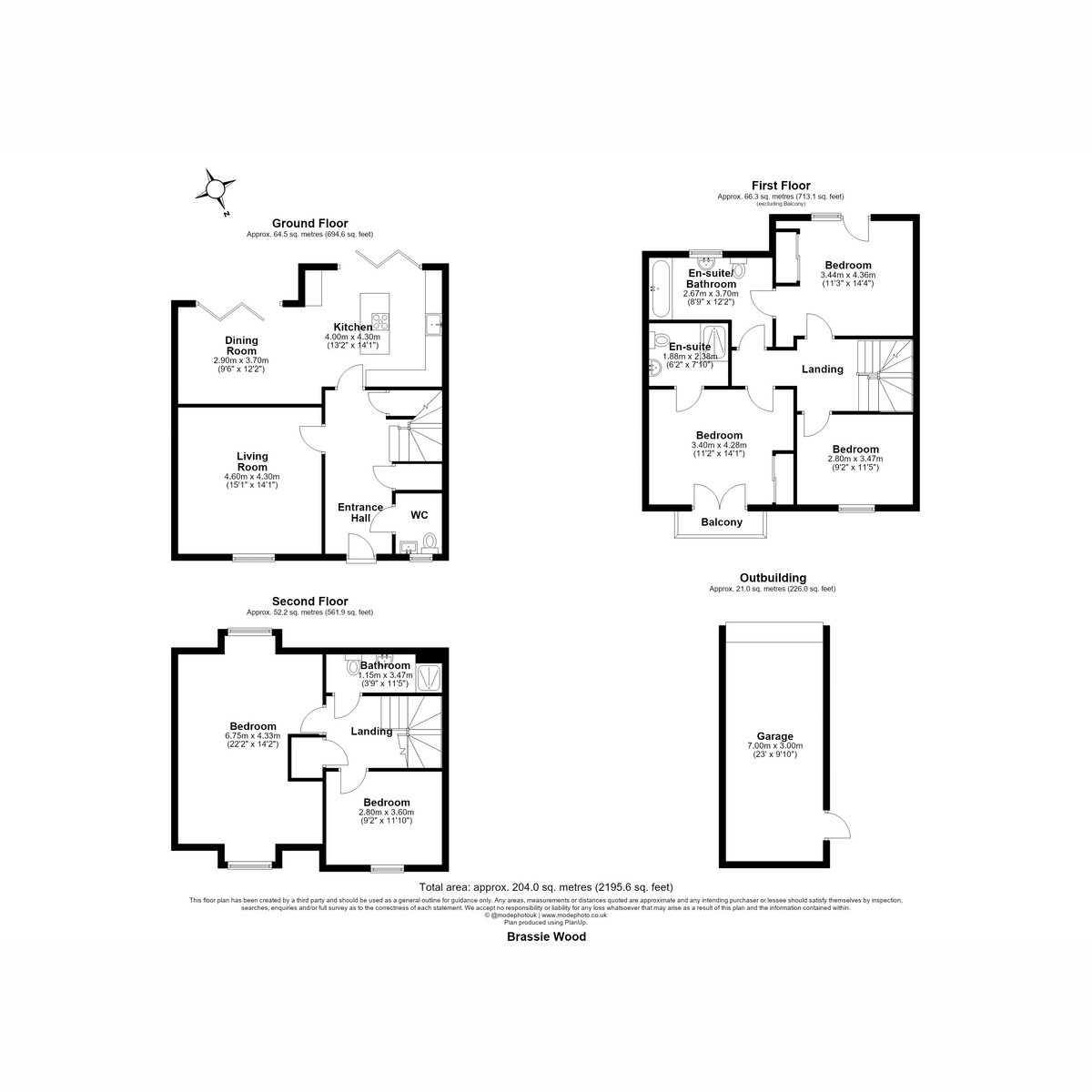 18, Brassie Wood, Chelmsford floorplan