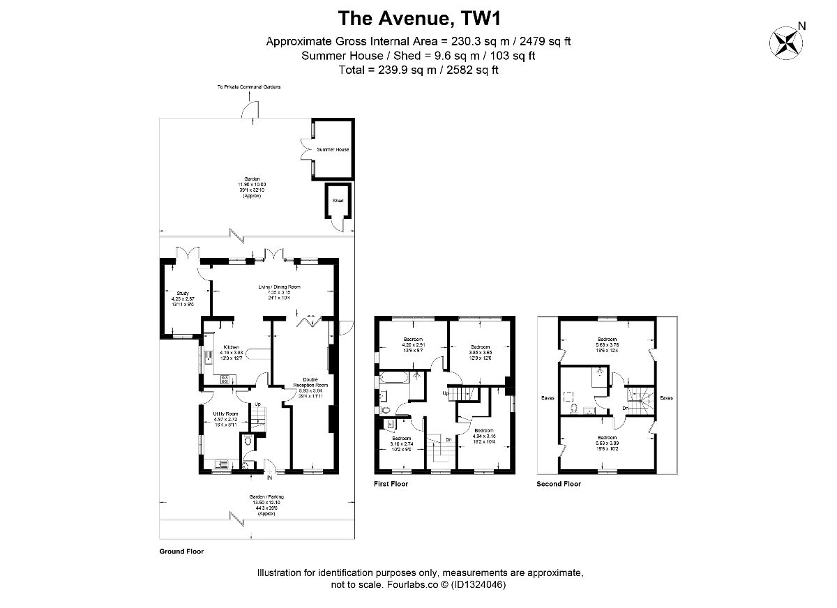 45 The Avenue, Twickenham floorplan