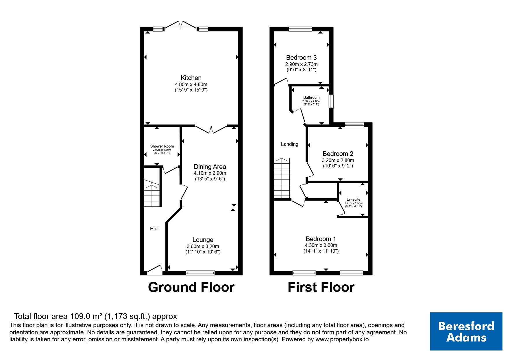 9 Maes Y Garn,, High Street, Pwllheli floorplan