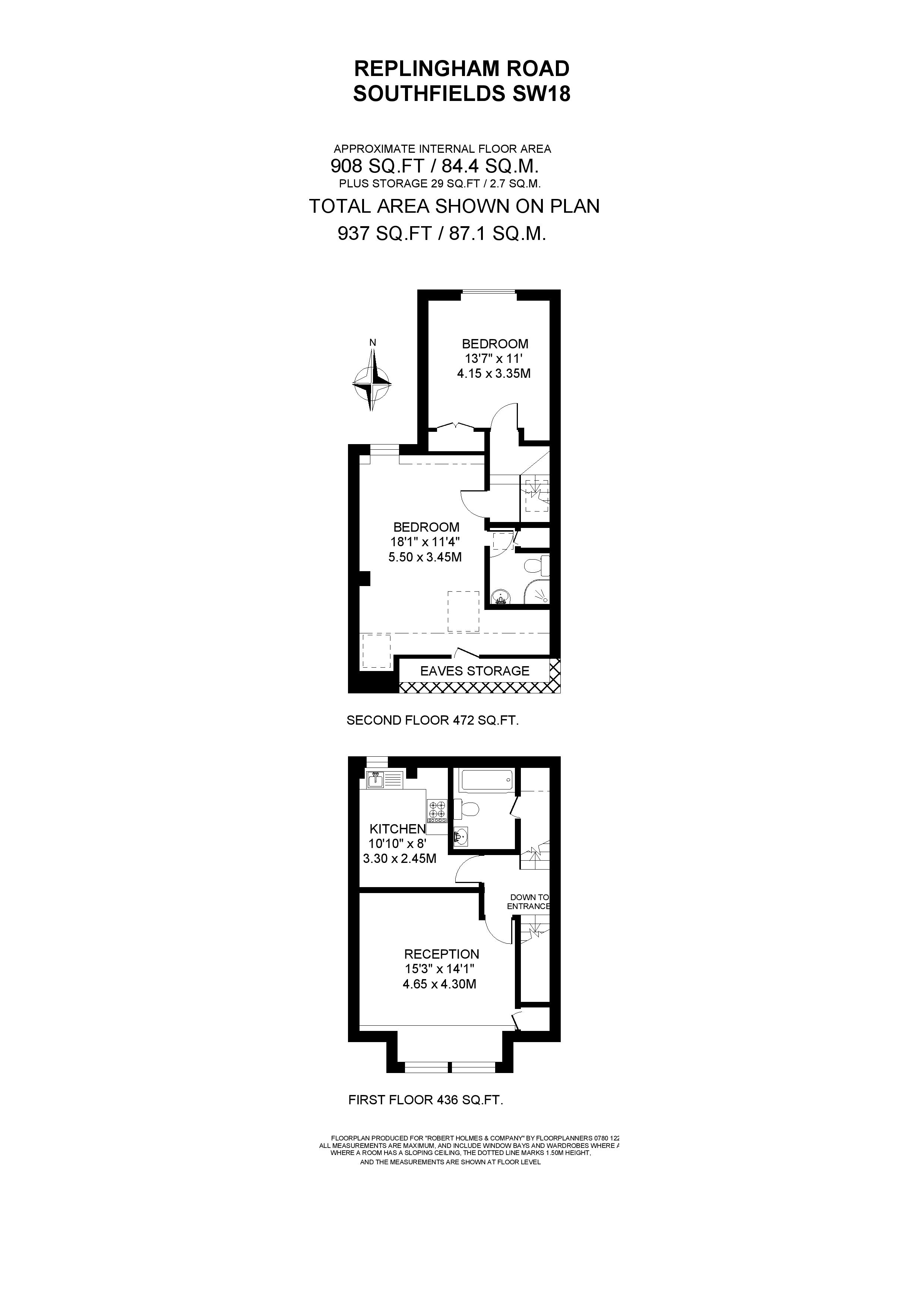 Flat B, 177, Replingham Road, London floorplan