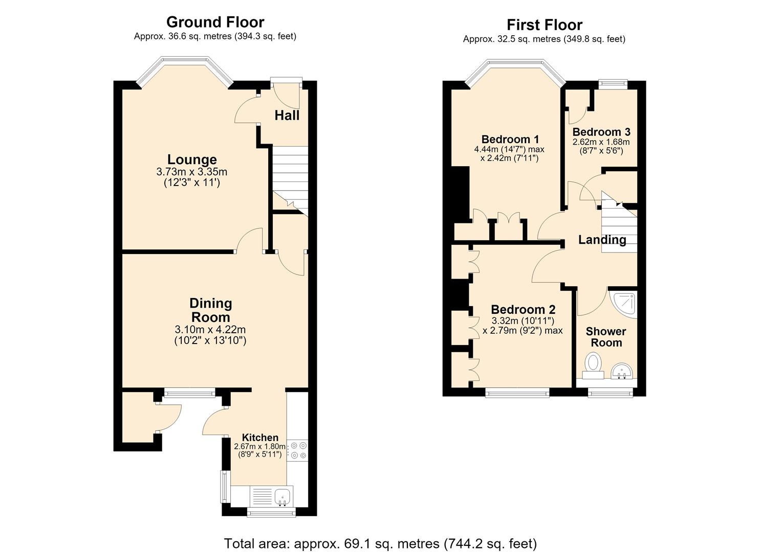 65, Roslyn Road, Hull floorplan
