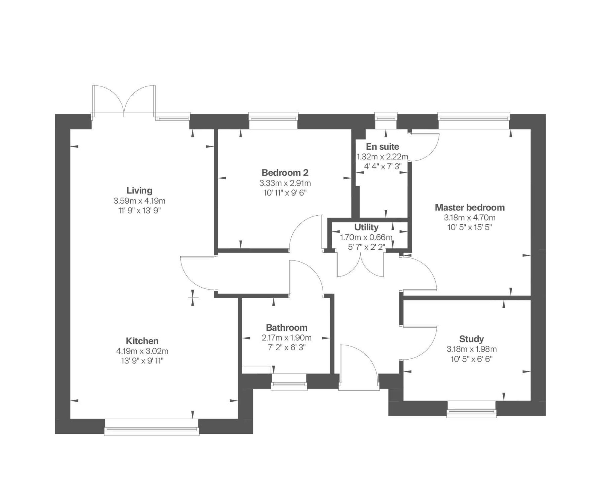 Plot 55, The Barton, Willow Rise, Shropshire floorplan