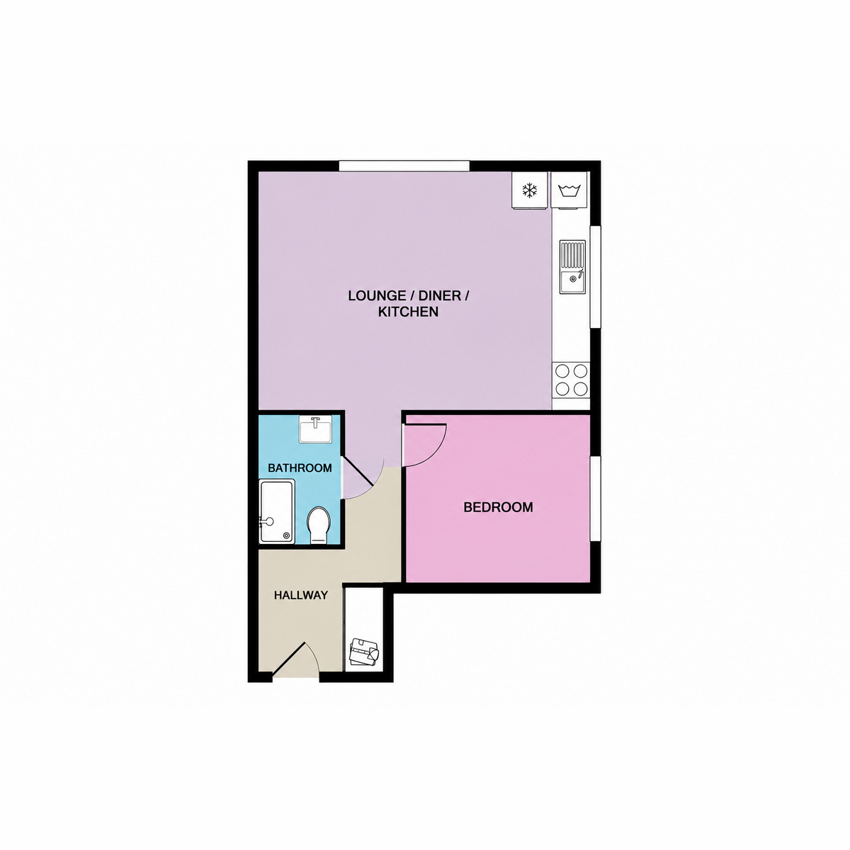 Flat 36, 28-30, Hall Street, Southport floorplan