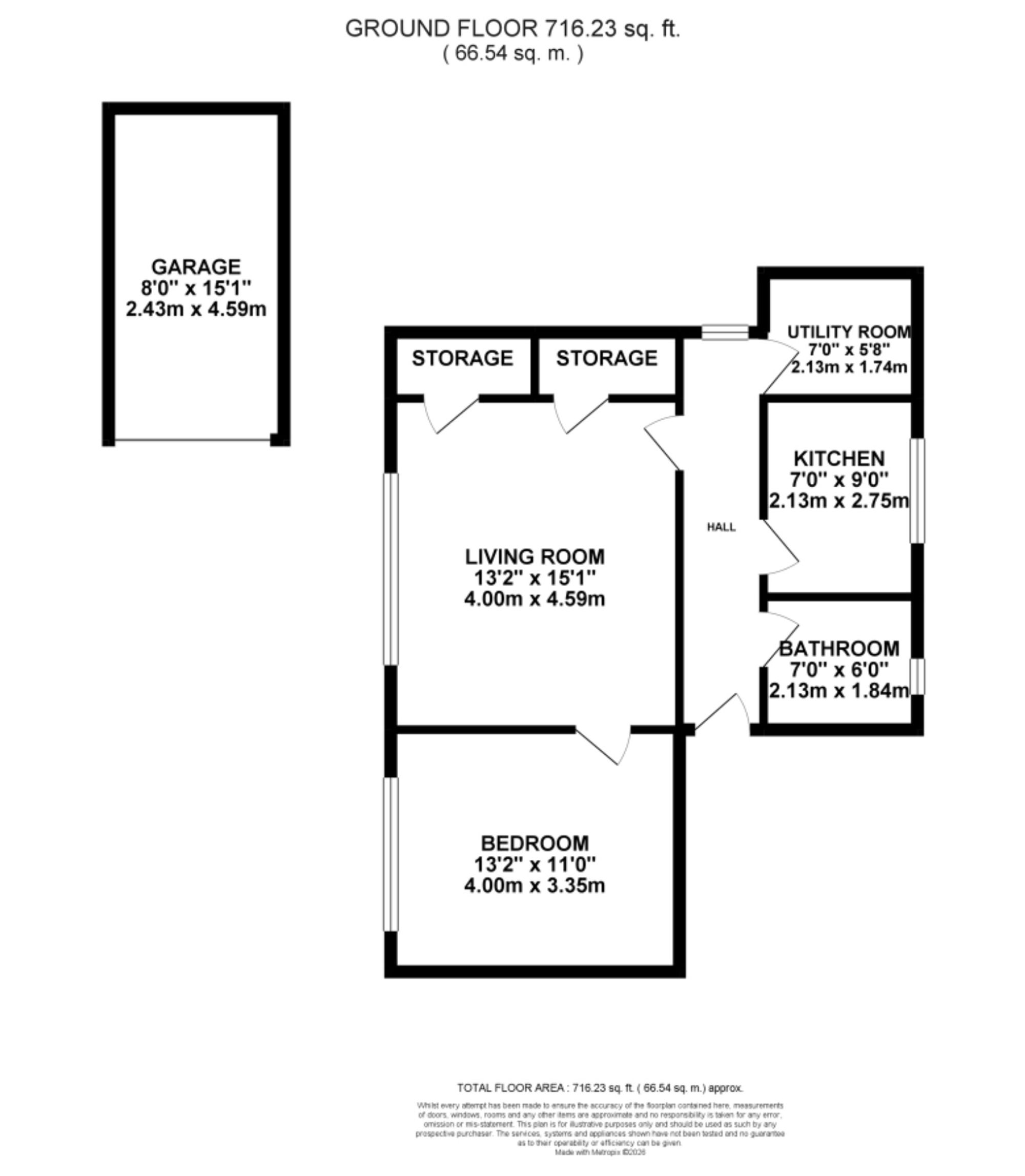 Flat 4, The Shawms Radford Rise, Stafford floorplan