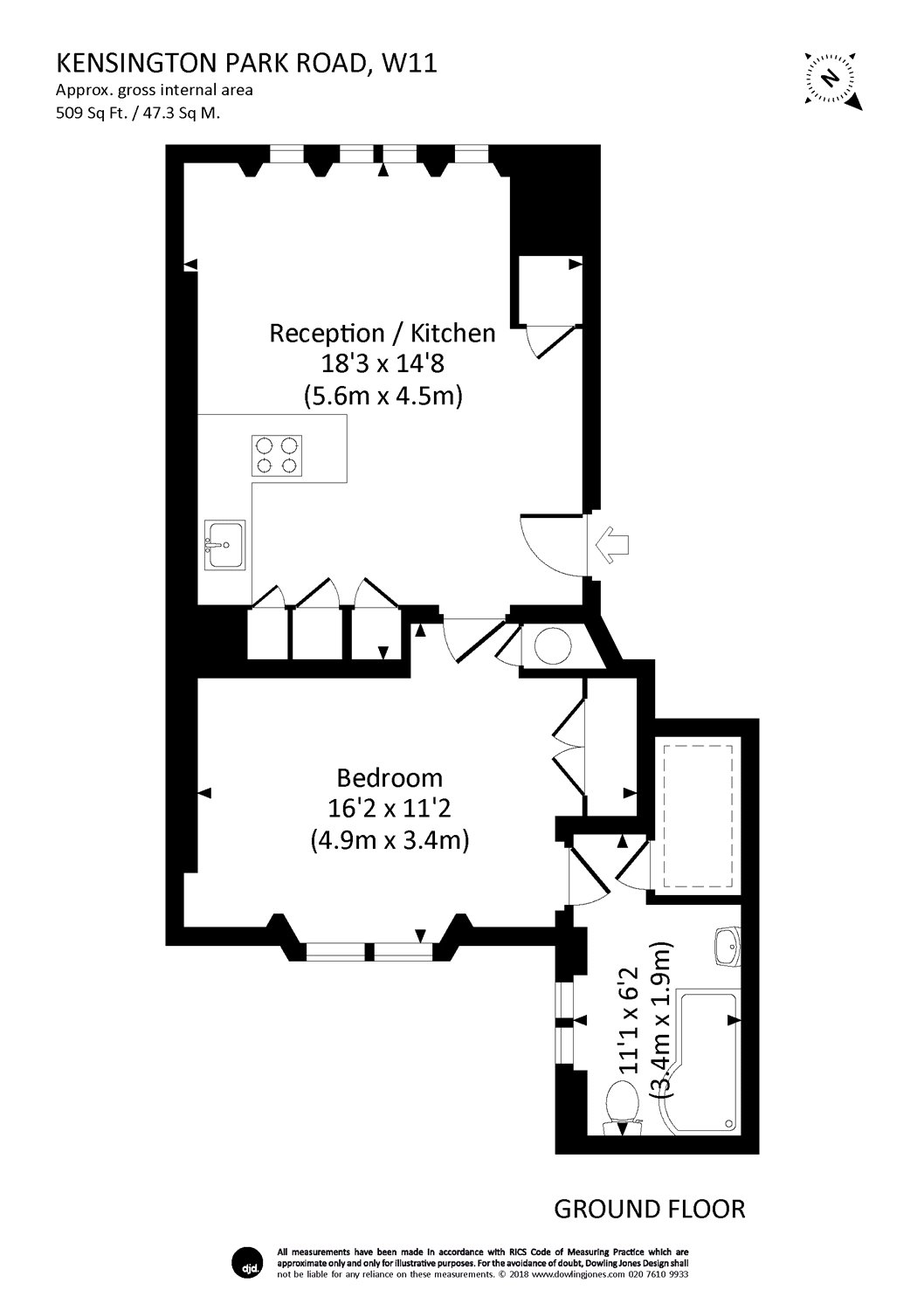 1 Bedrooms Flat to rent in Kensington Park Road, Notting Hill W11