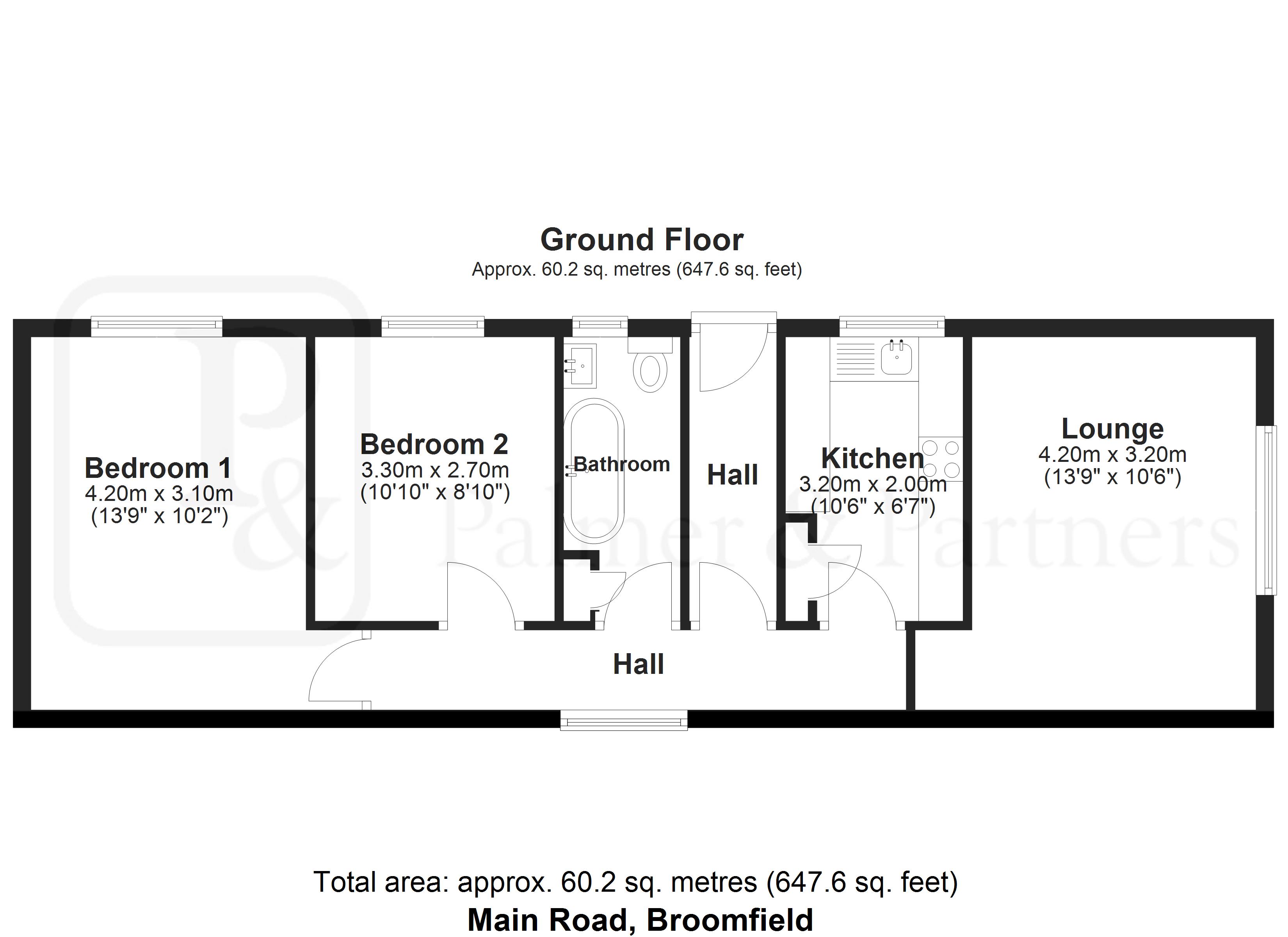 43, Main Road, Chelmsford floorplan