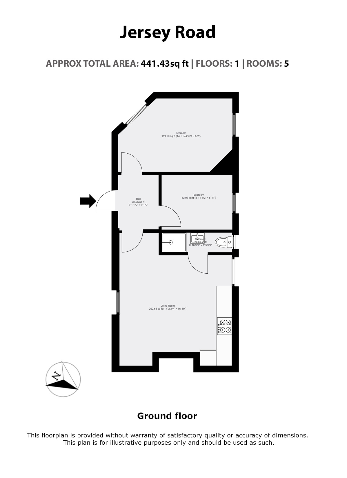 135, Jersey Road, The Annexe, Isleworth floorplan