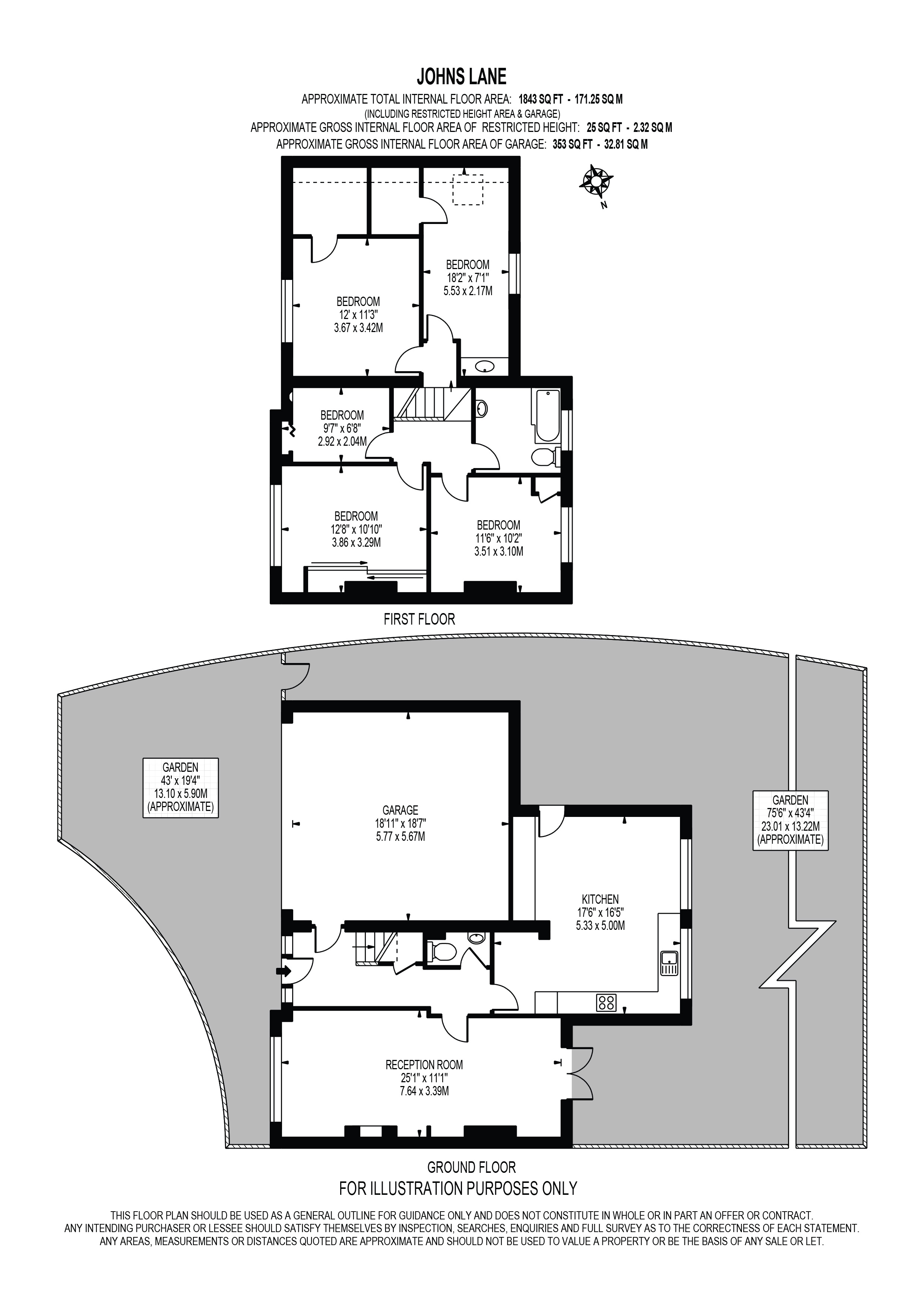 30, Johns Lane, Morden floorplan