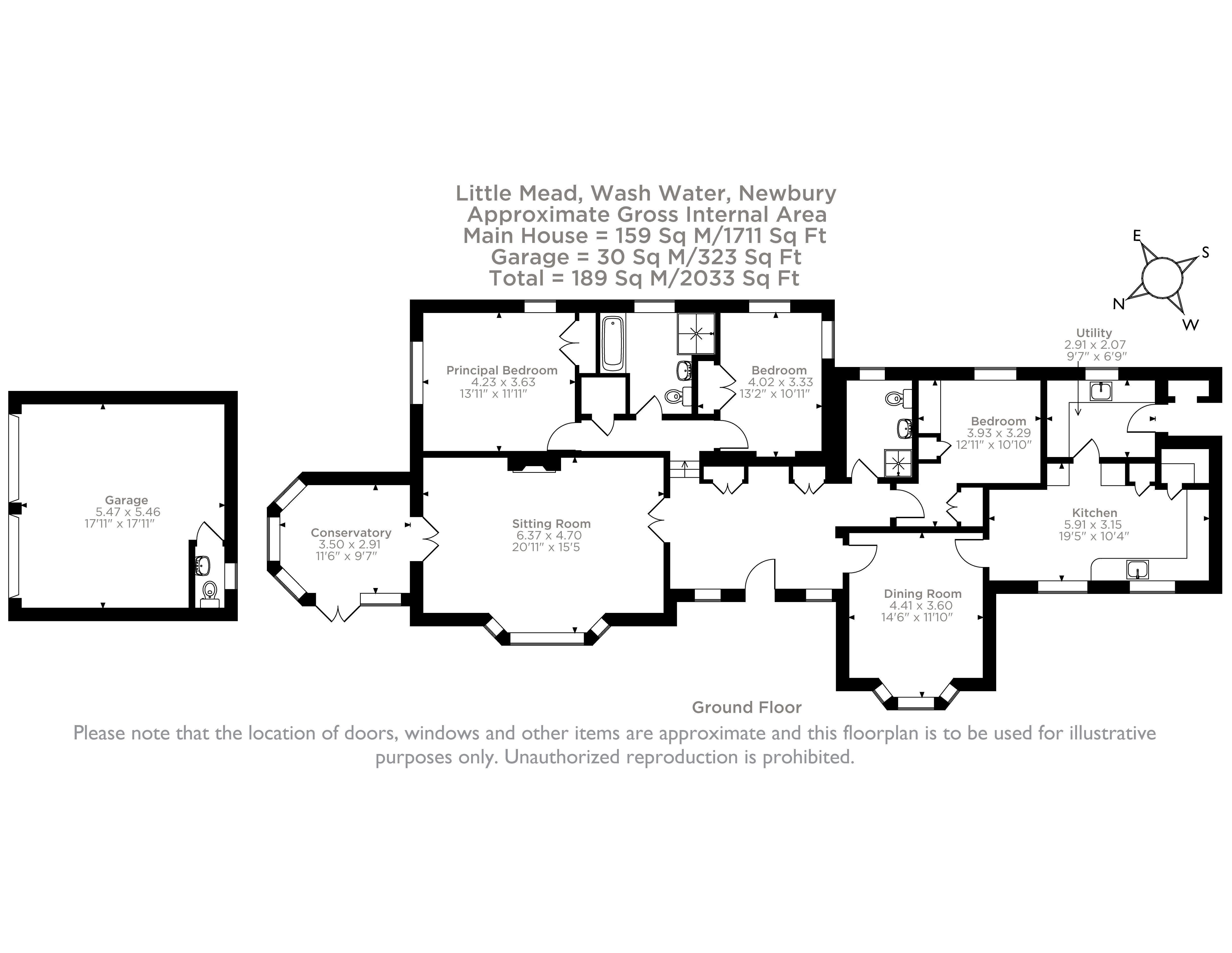 Little Mead,, Wash Water, Berkshire floorplan