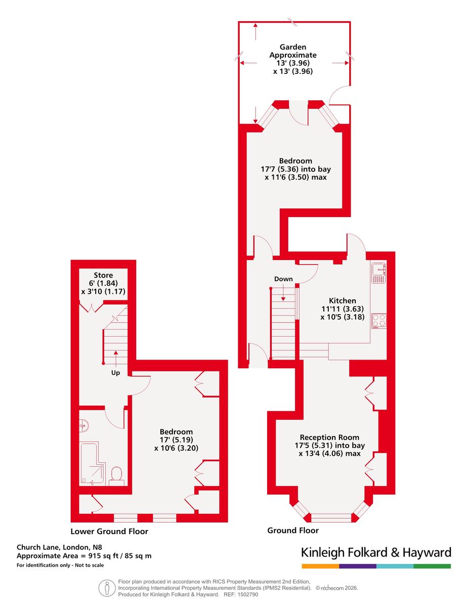 46A, Church Lane, London floorplan