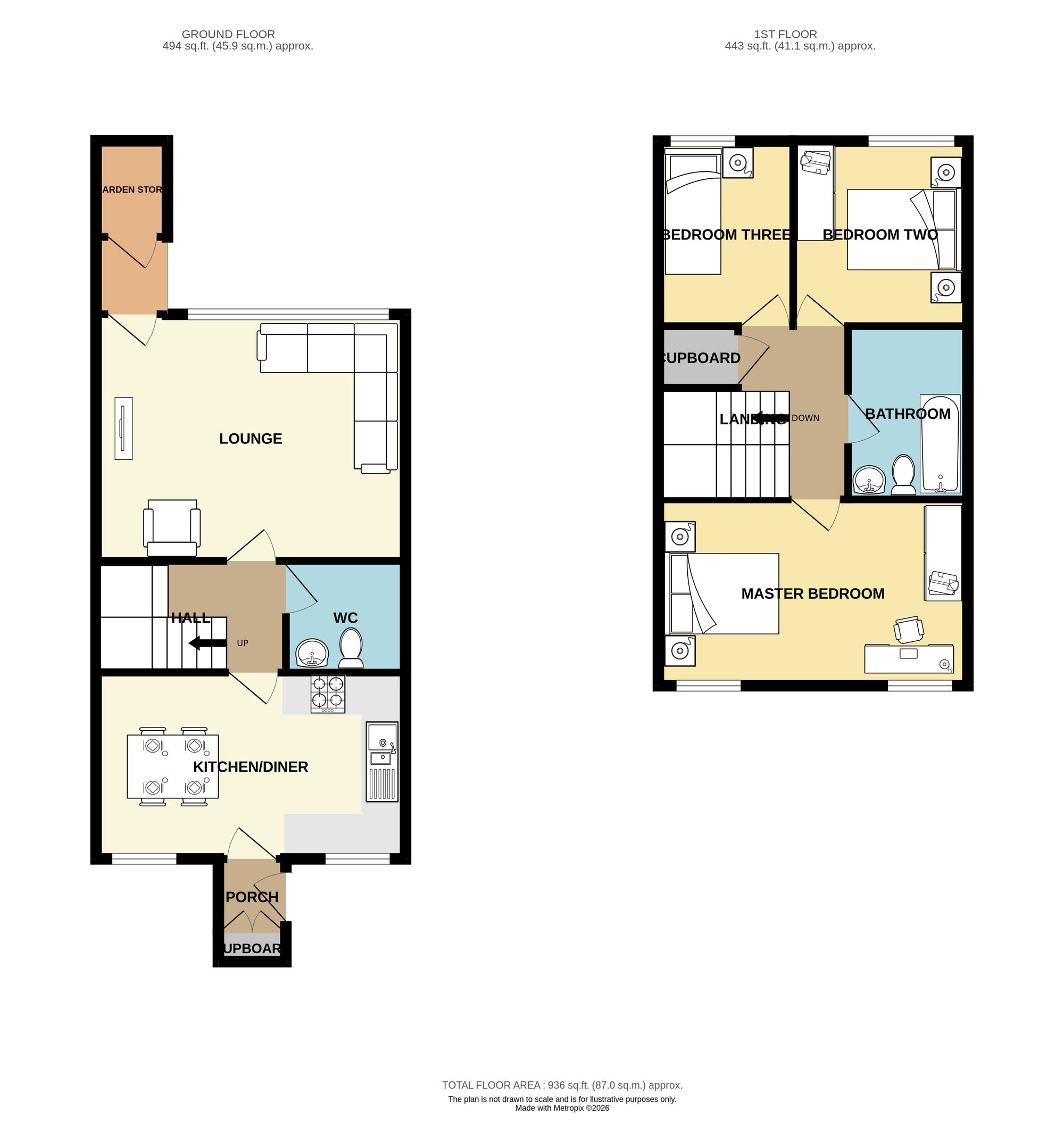 125 Woodmans Rise, Droitwich floorplan