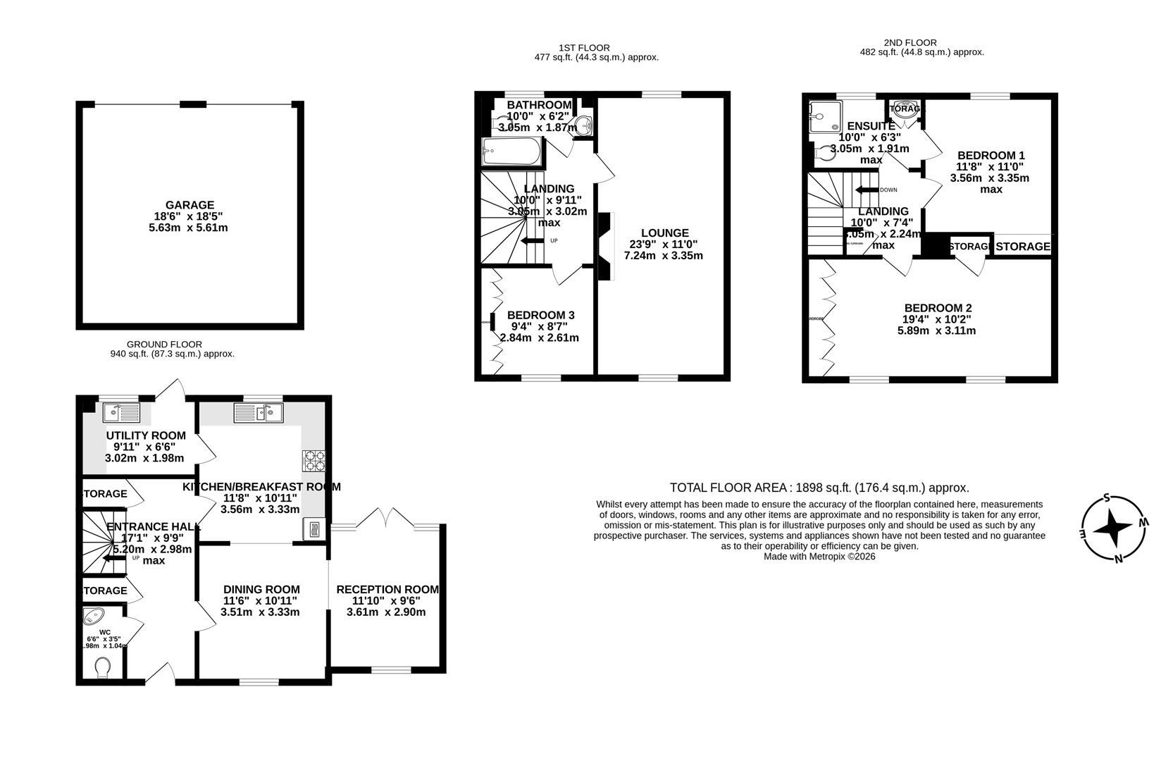 51, Woodlands Crescent, Dorchester floorplan