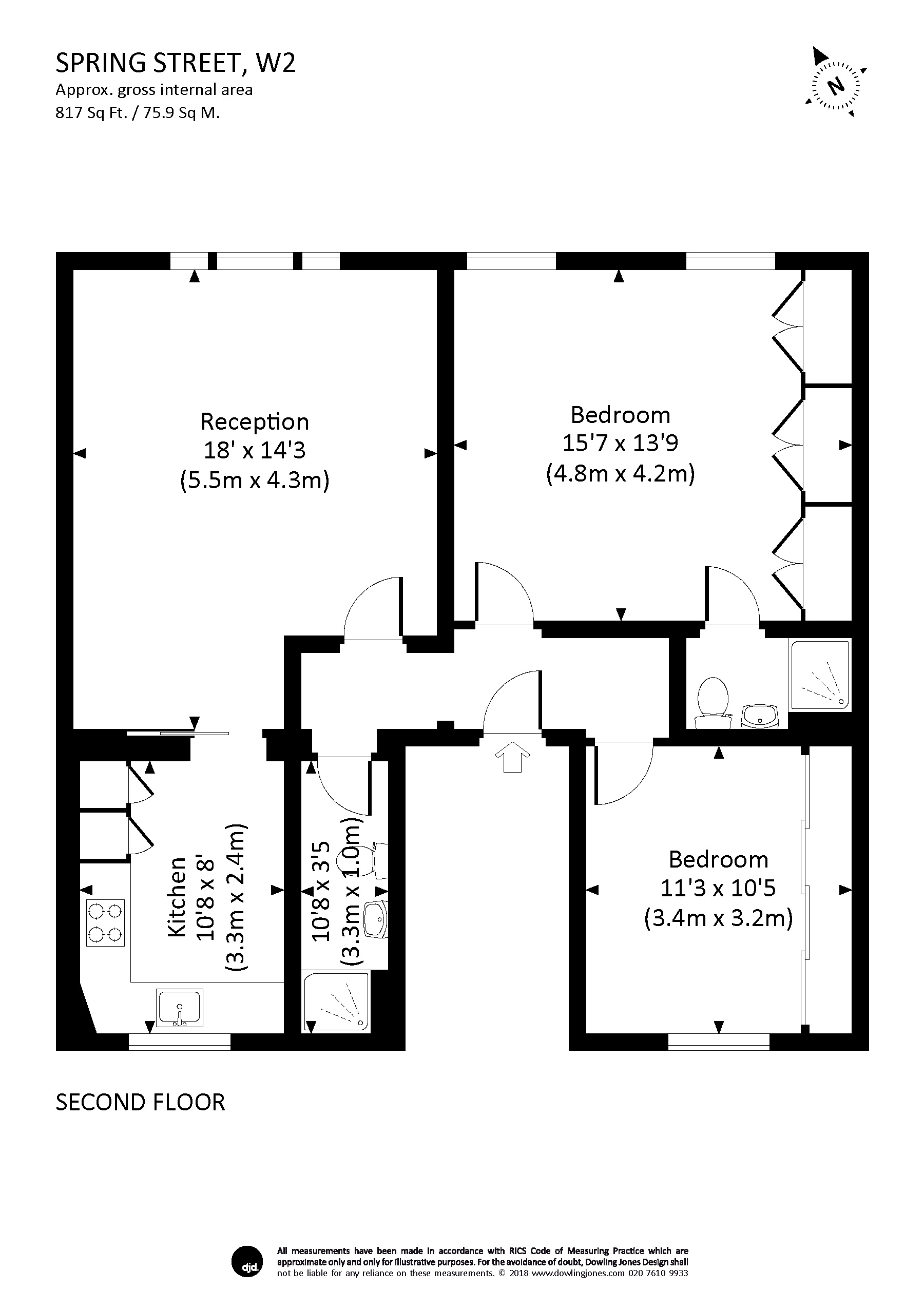 Free property report Flat 3, 3 Spring Street, London, City Of ...