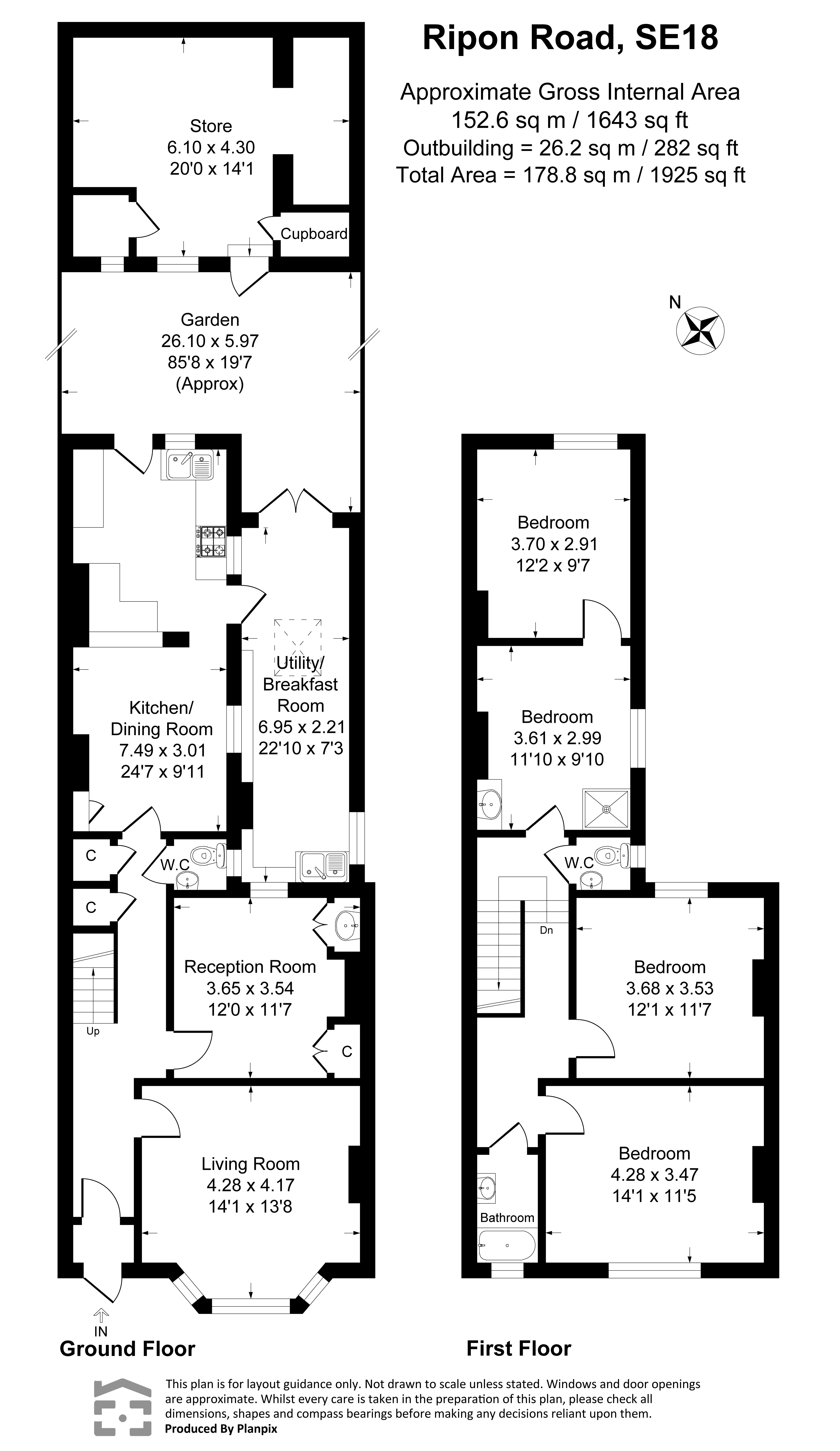 17, Ripon Road, Woolwich floorplan