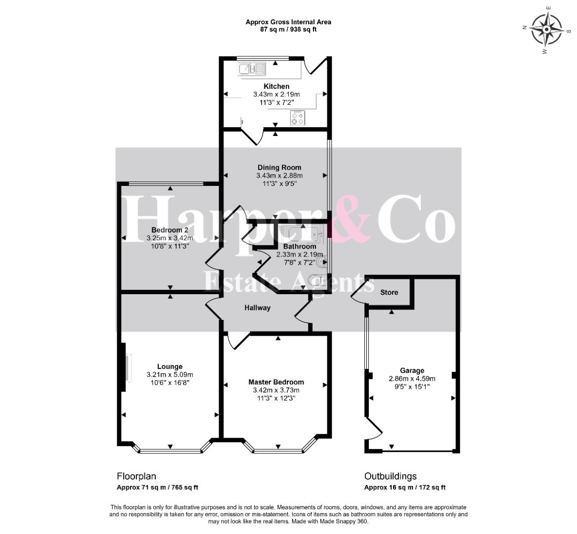 23, Cradley Drive, Middlesbrough floorplan