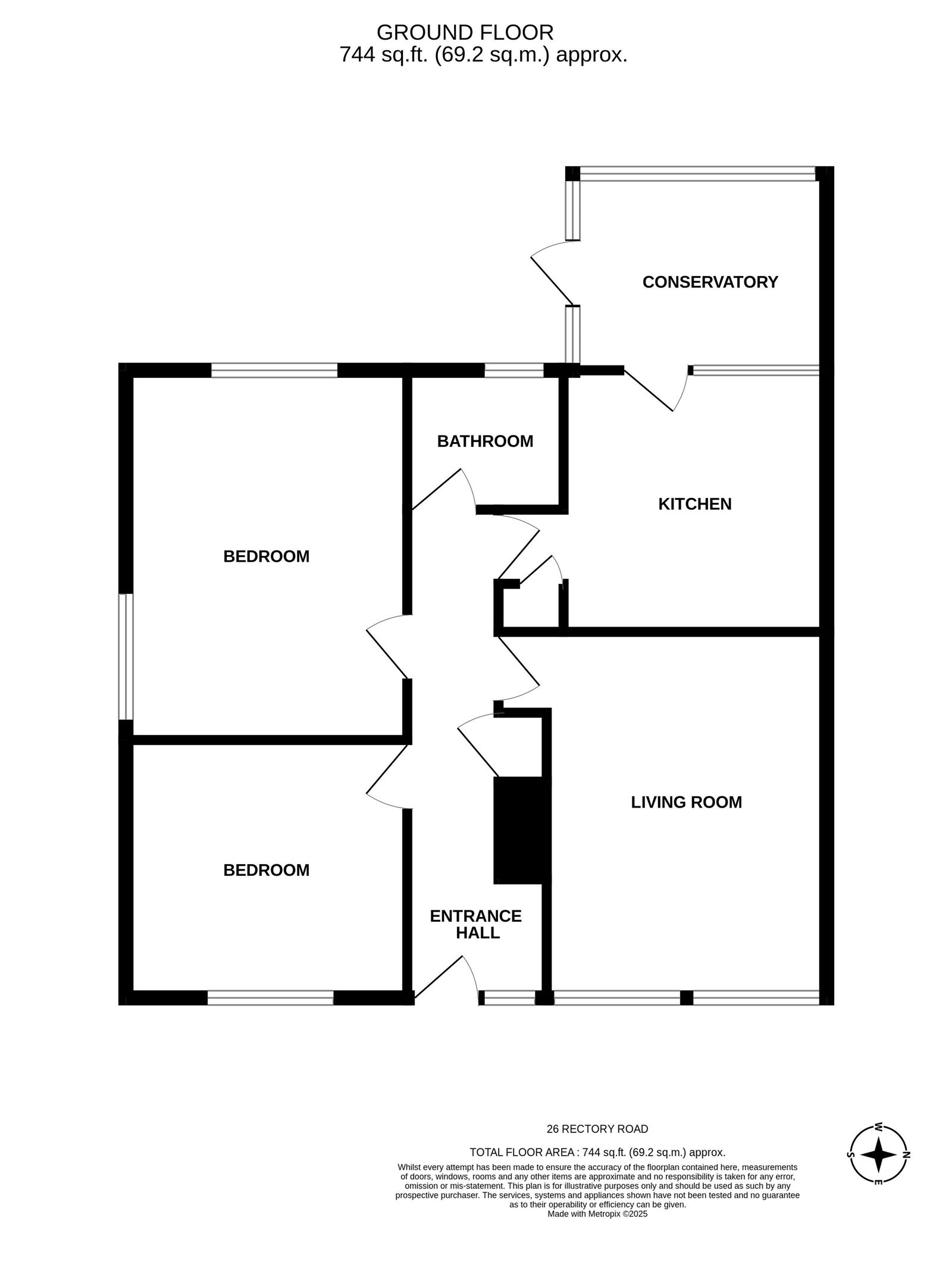 26, Rectory Road, Worcester floorplan