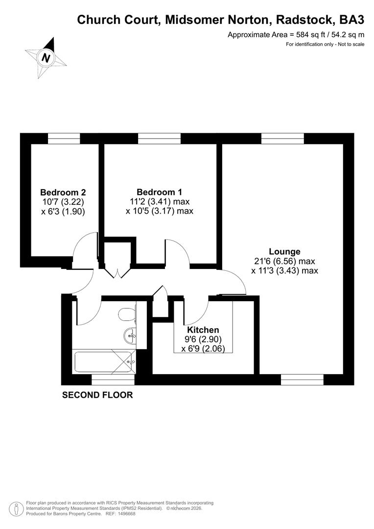 37, Church Court, Radstock floorplan