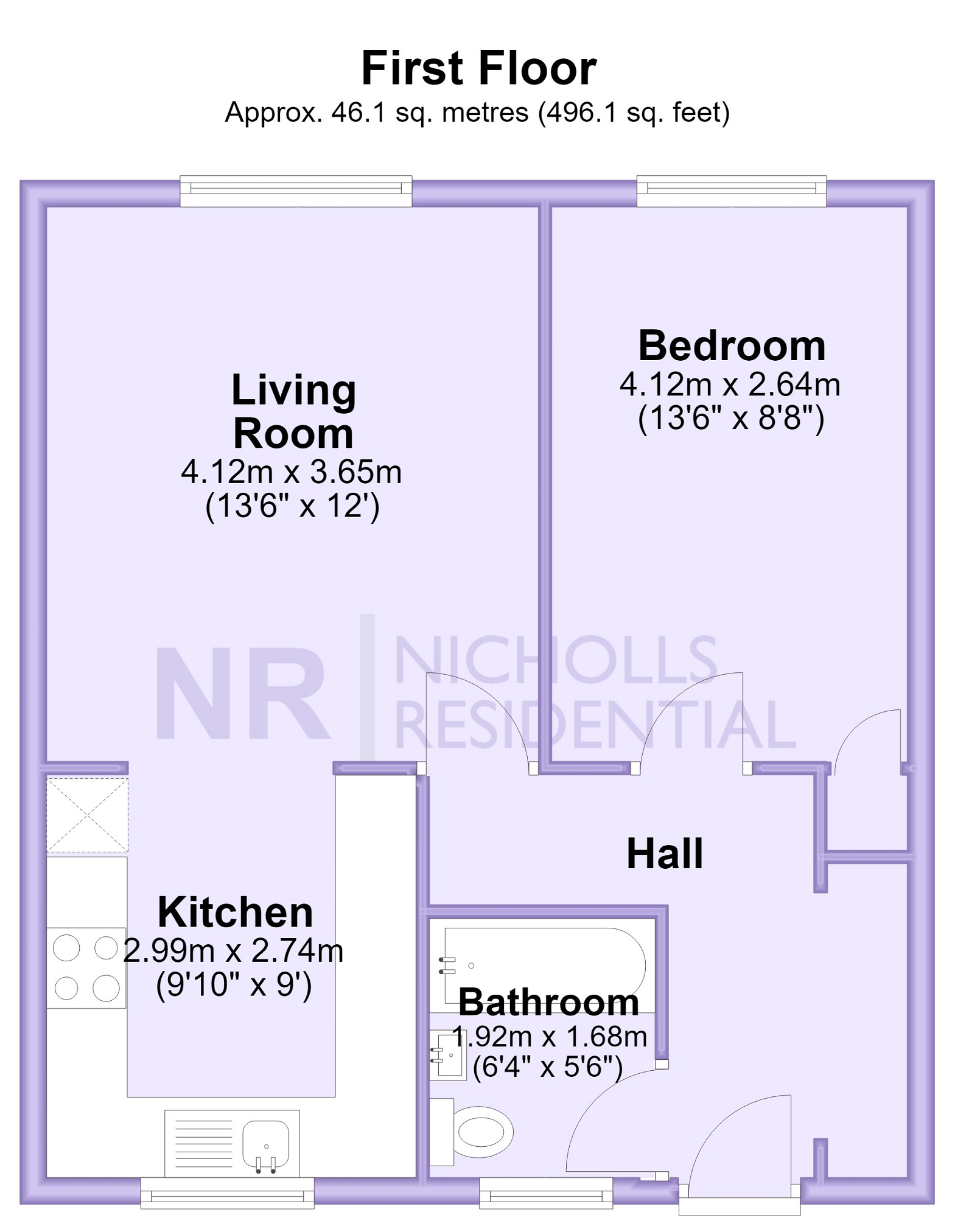 122, Gatley Avenue, West Ewell floorplan