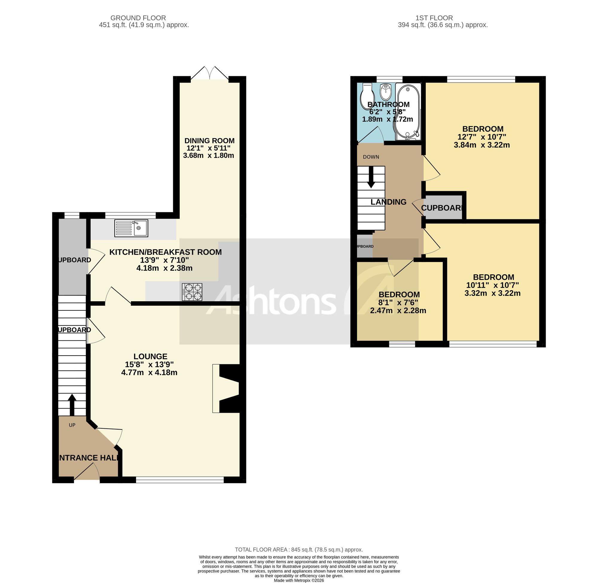 152 Capesthorne Road, Warrington floorplan