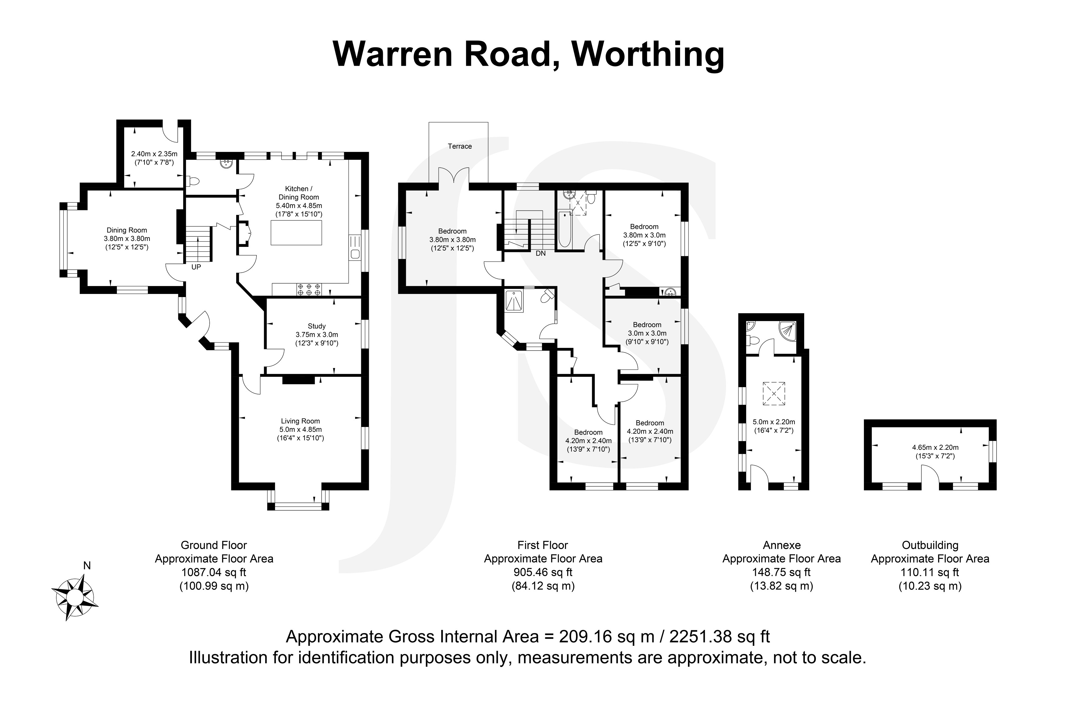 Warren Road, Worthing, West Sussex BN14, 6 bedroom detached house for sale 64760325