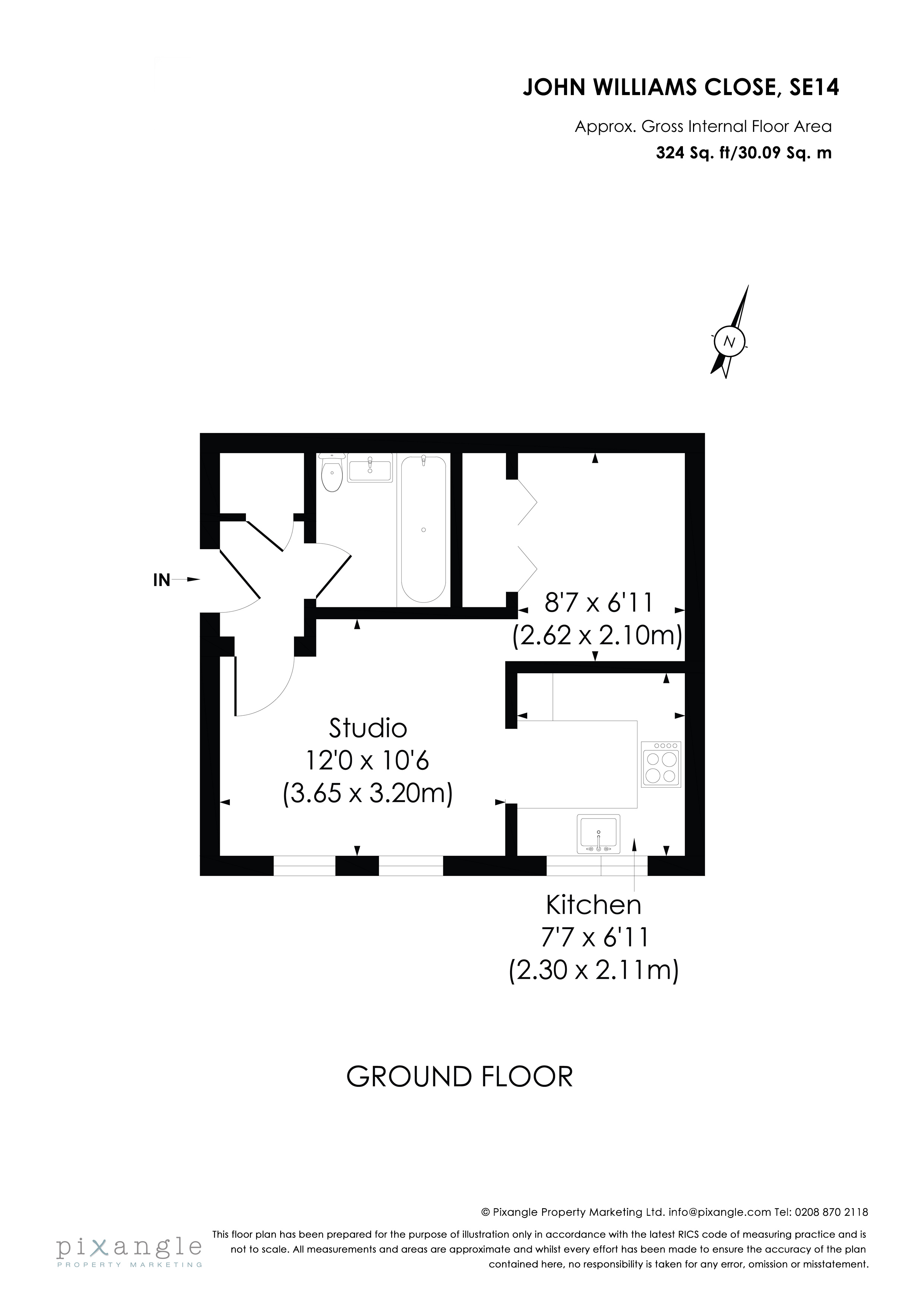 Flat 3,, Dobson House, London floorplan