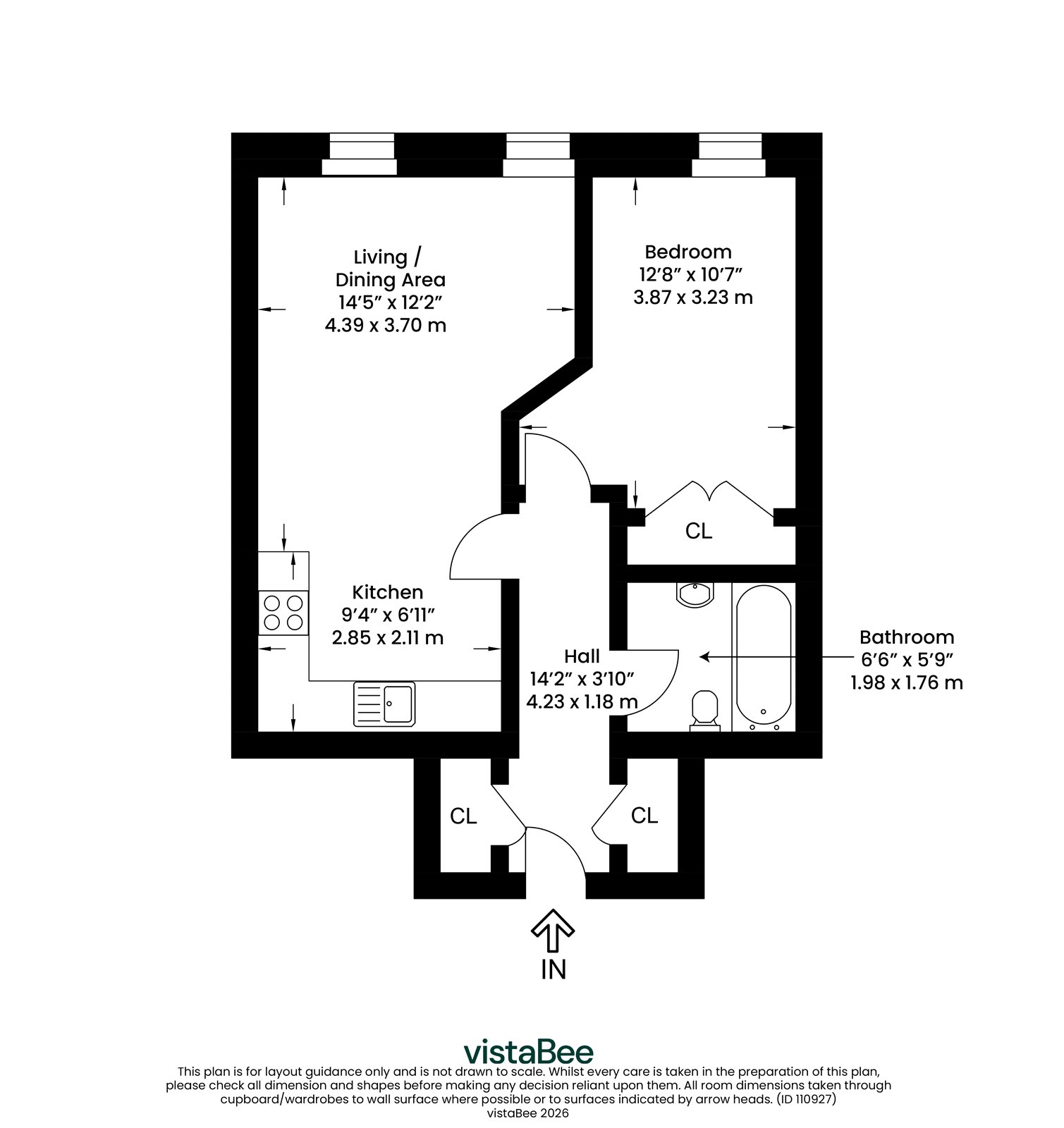 Flat 16, 23, Gibson Street, Glasgow City floorplan