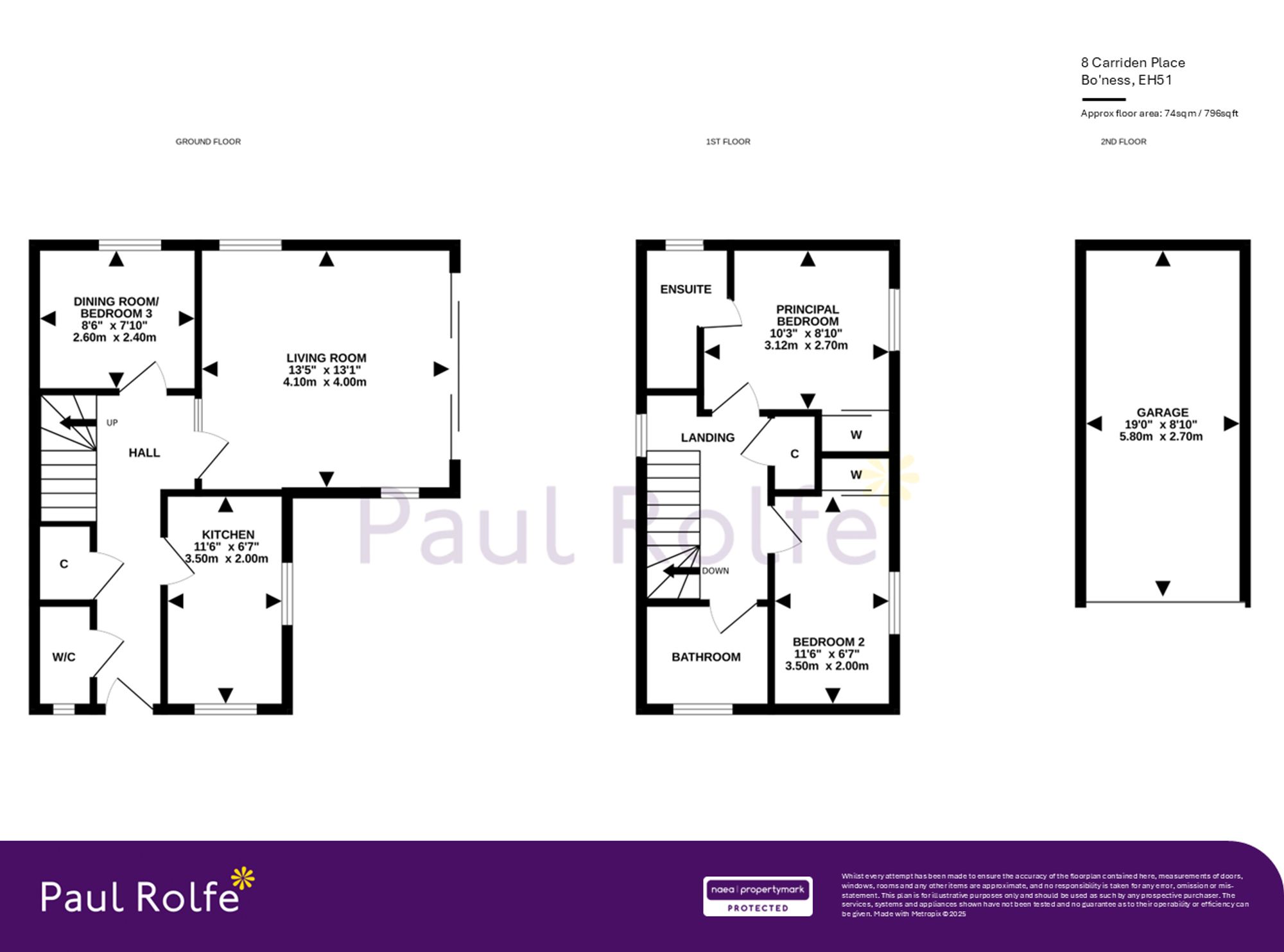 8 Carriden Place, Bo'ness floorplan