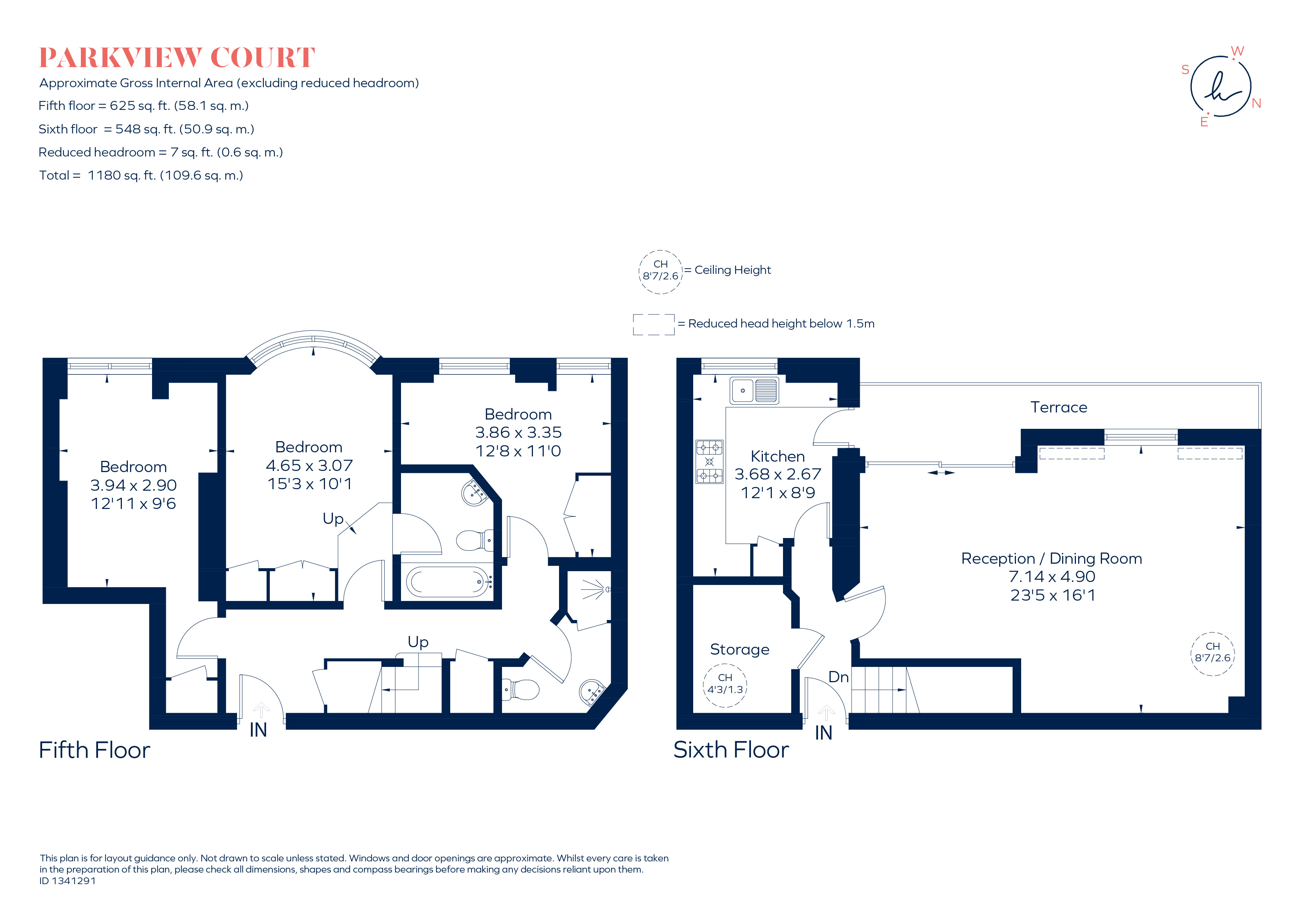 Flat 101, Parkview Court, 38, Fulham High Street, London floorplan