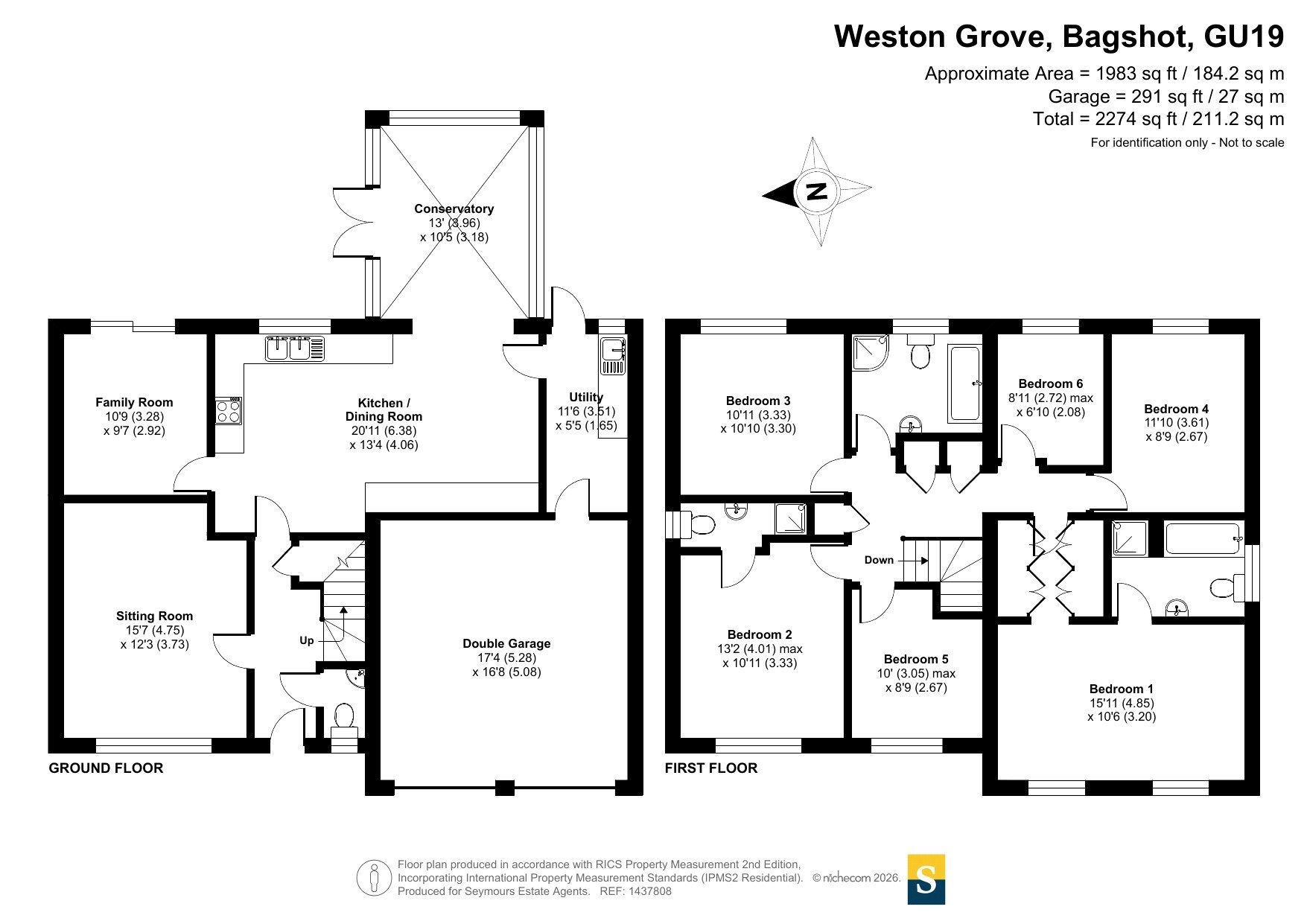 6, Weston Grove, Surrey floorplan