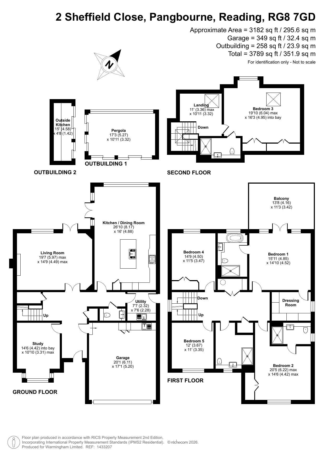 2 Sheffield Close, Pangbourne on Thames floorplan