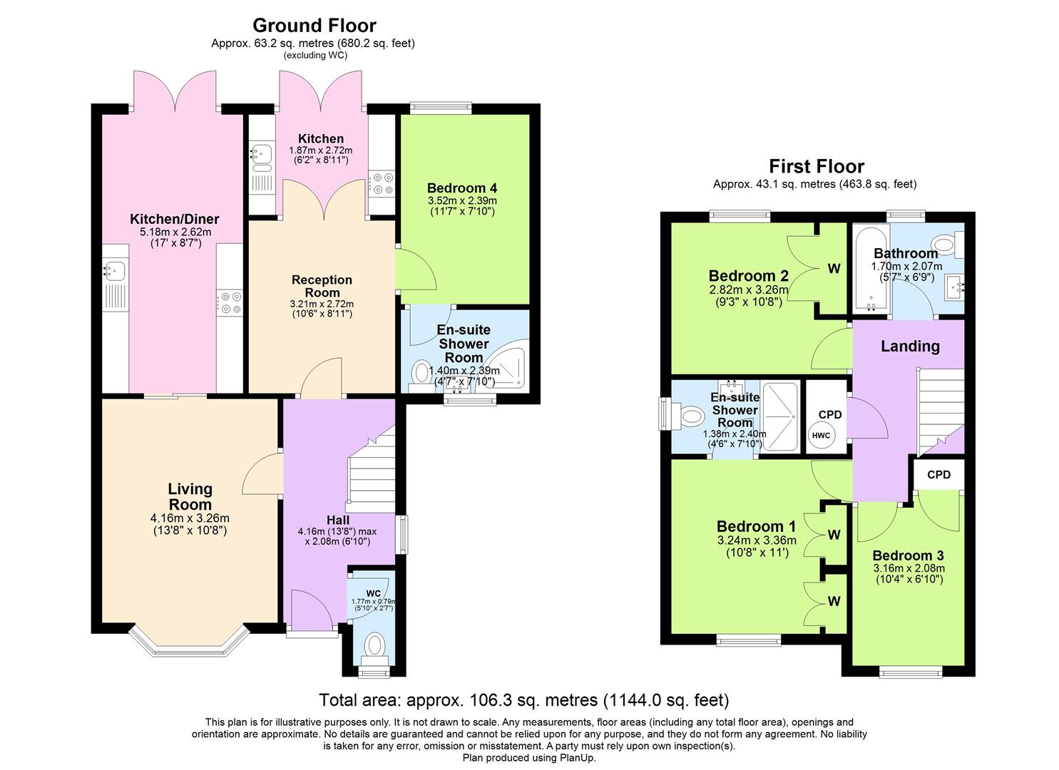 16, Shepherds Hill, Southam floorplan