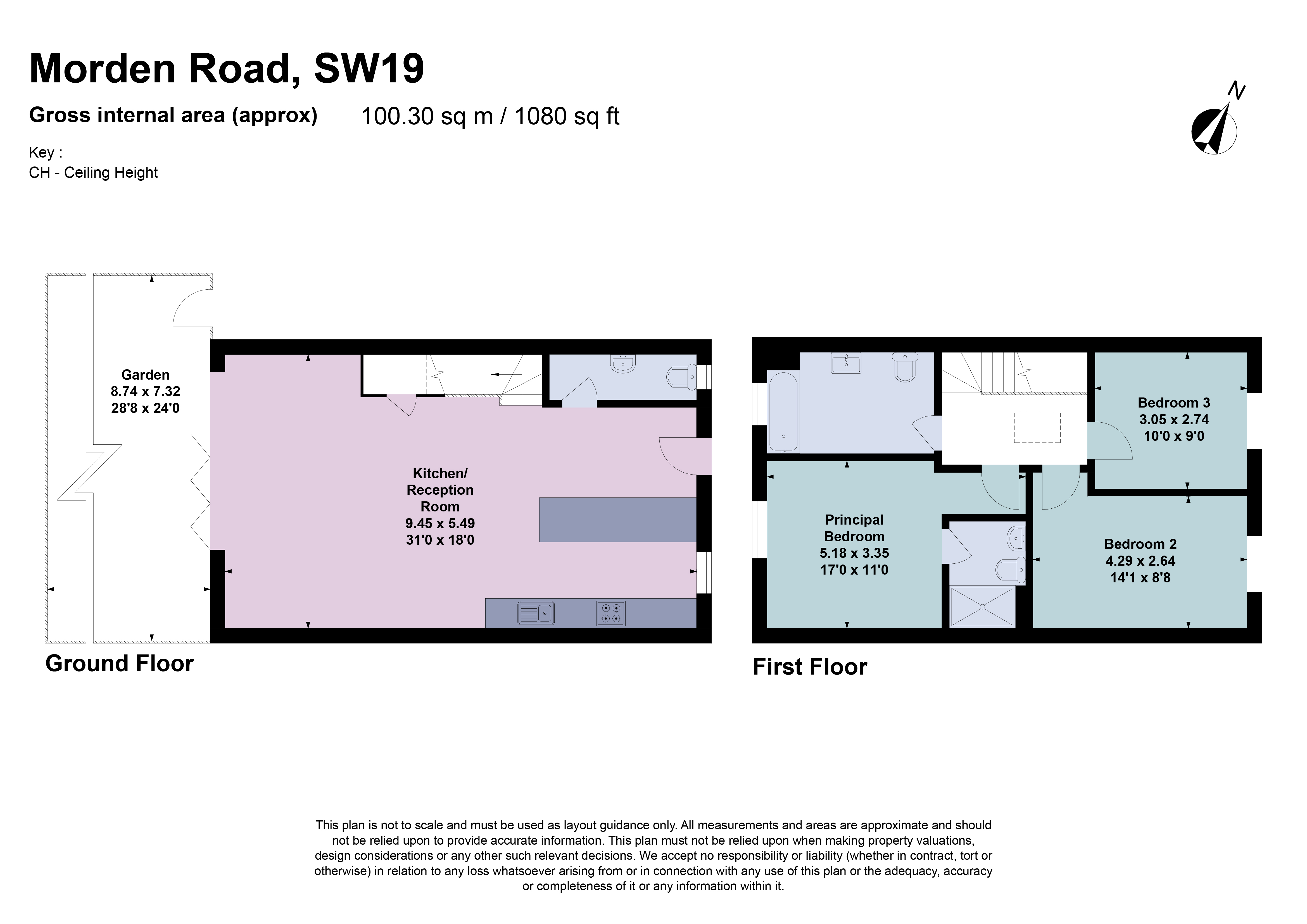 224, Morden Road, London floorplan