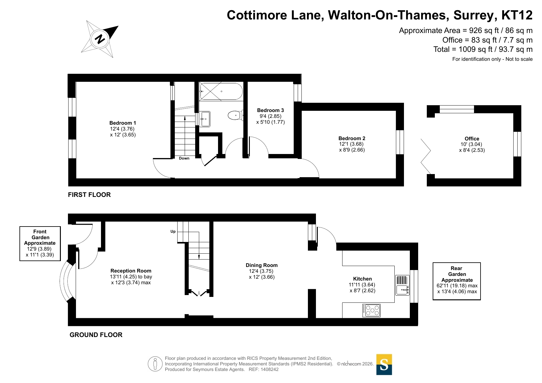 99, Cottimore Lane, Surrey floorplan