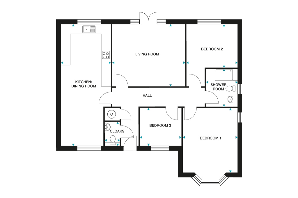 Plot 42, Lowestoft Road, Hopton floorplan