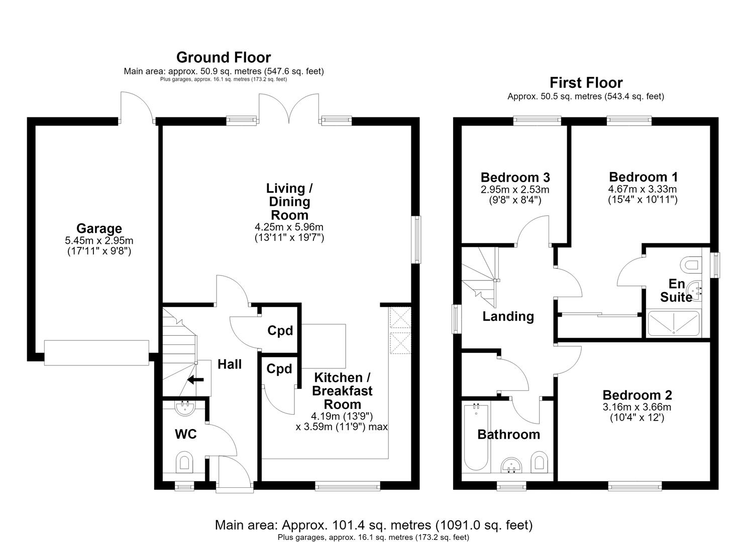 19, Harris Close, Cambridge floorplan