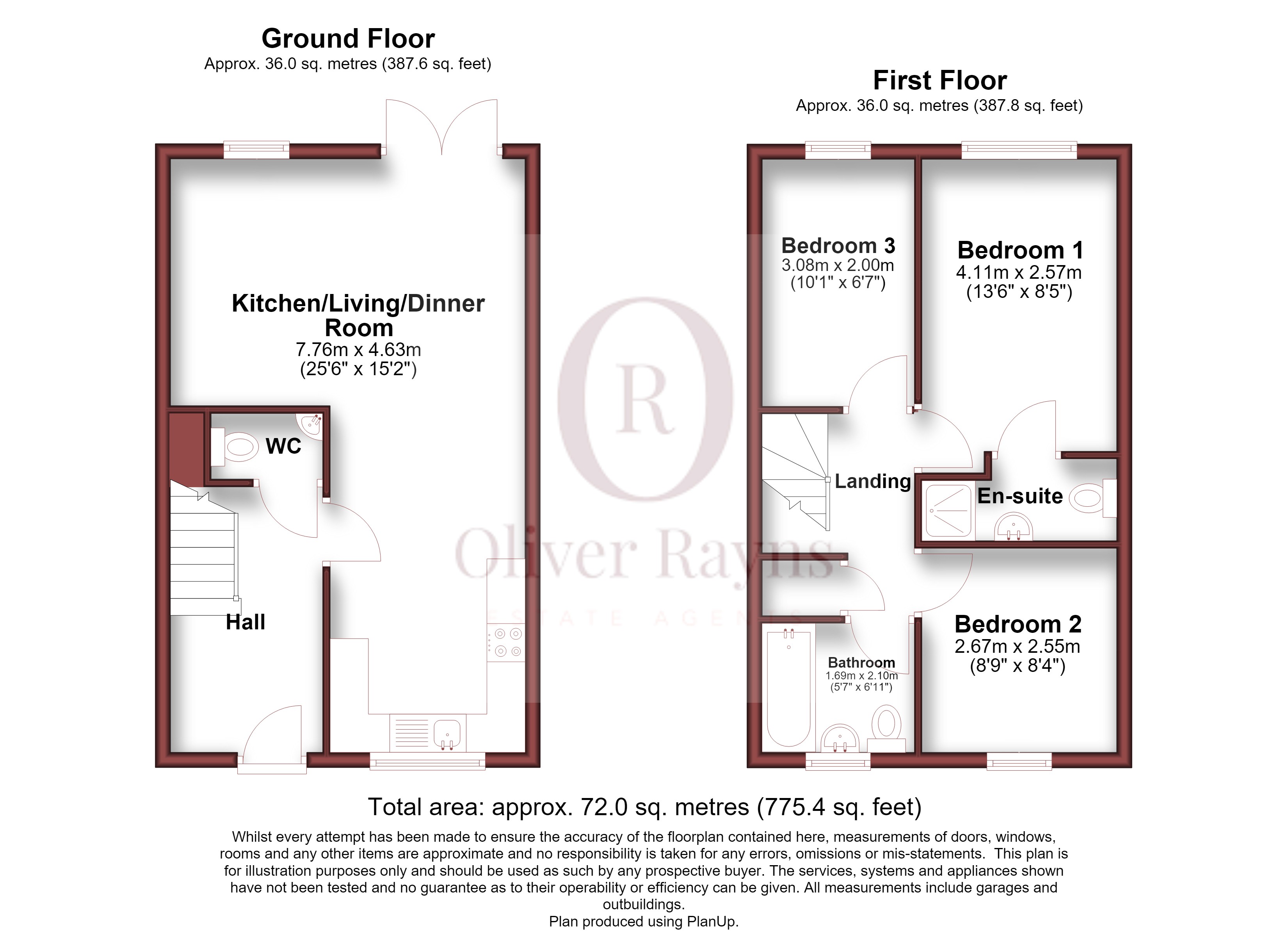 23, Snow Avenue, Leicester floorplan