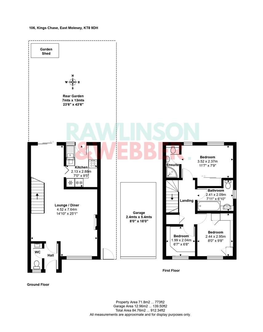 106, Kings Chase, East Molesey floorplan
