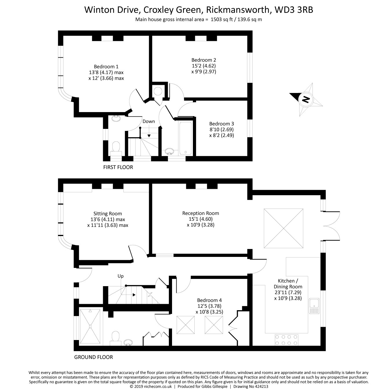 4 Bedrooms Semi-detached house for sale in Winton Drive, Croxley Green, Rickmansworth, Hertfordshire WD3