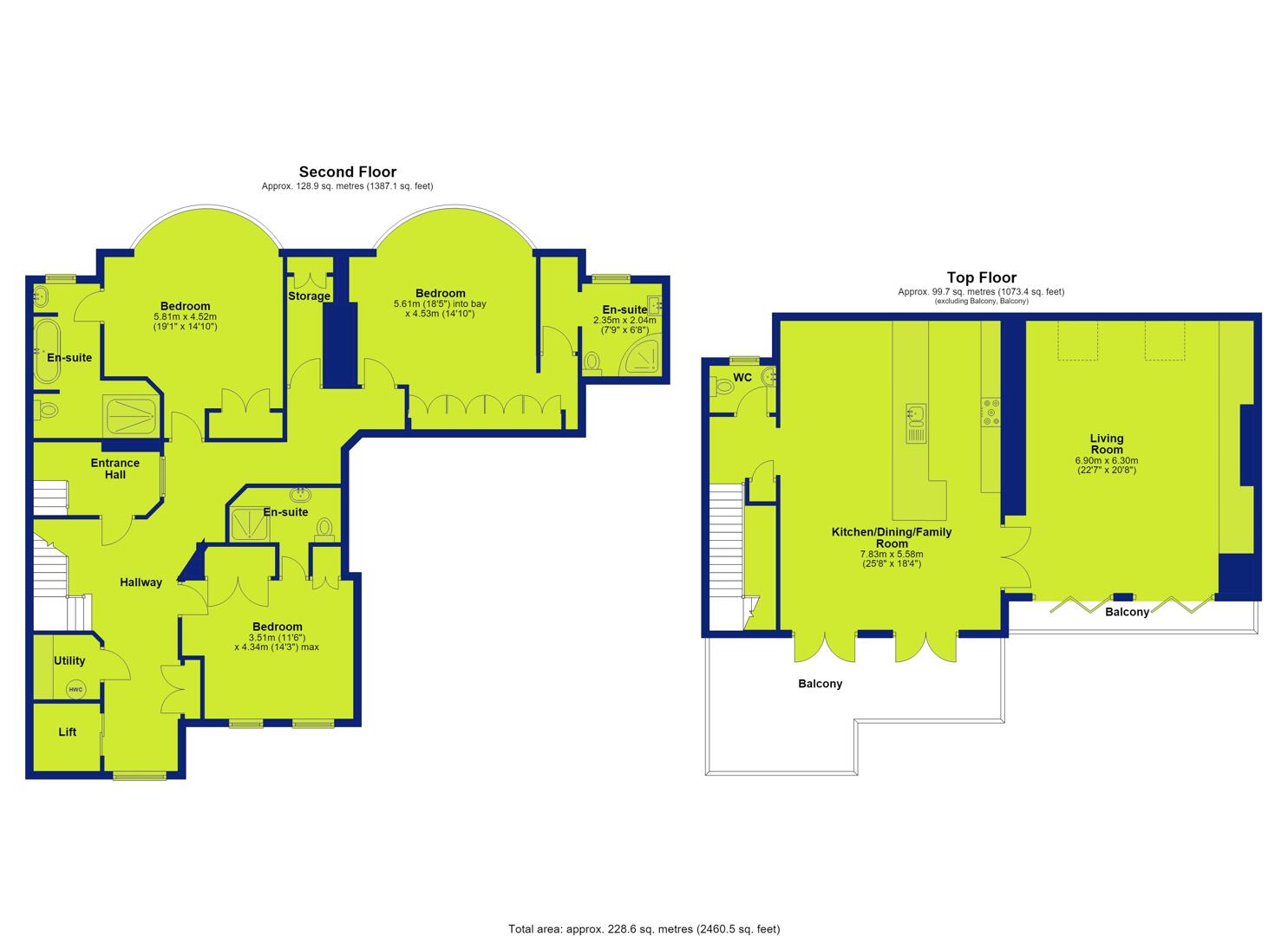 Apartment 3 Oakhill House, 32, Park Terrace, Nottingham floorplan