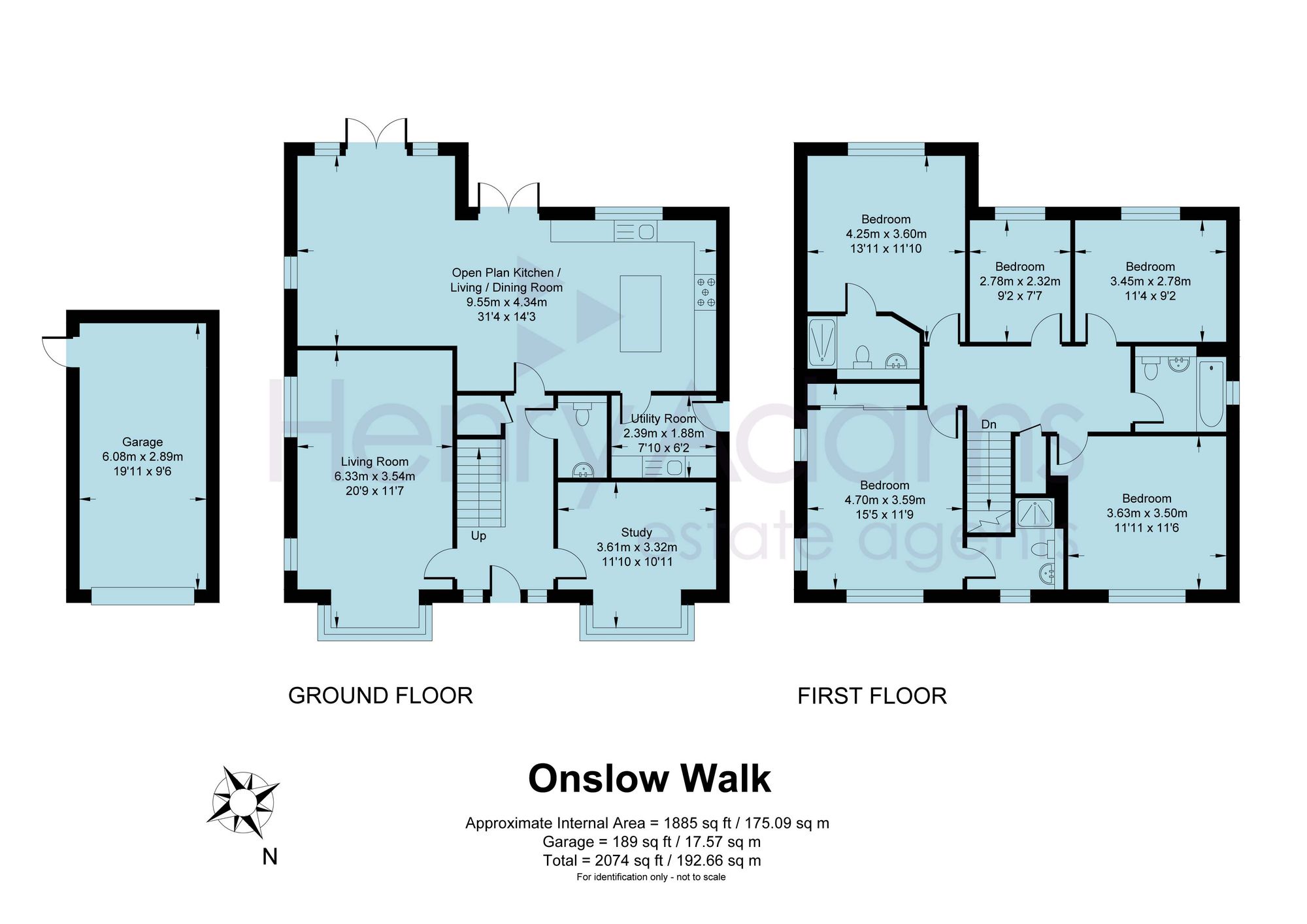 1 Onslow Walk, Horsham floorplan