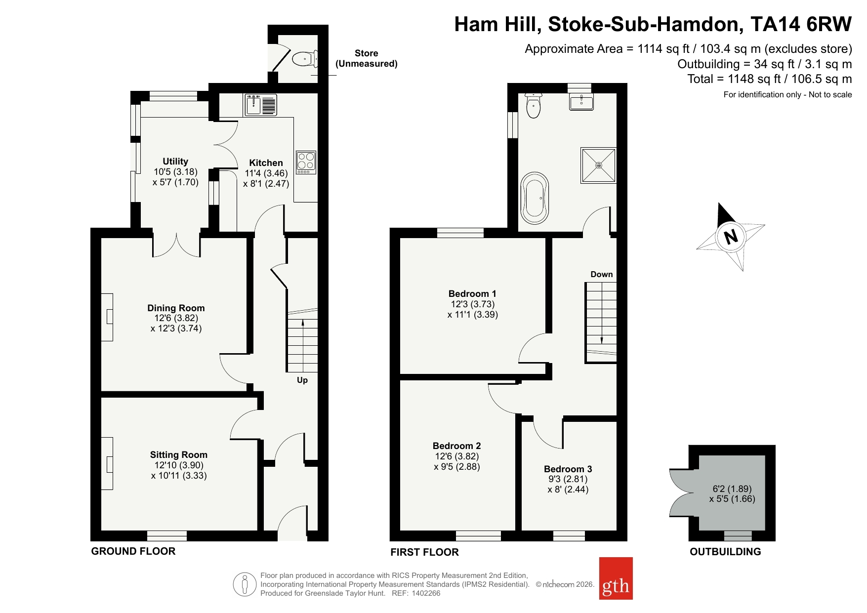 43, Ham Hill, Somerset floorplan